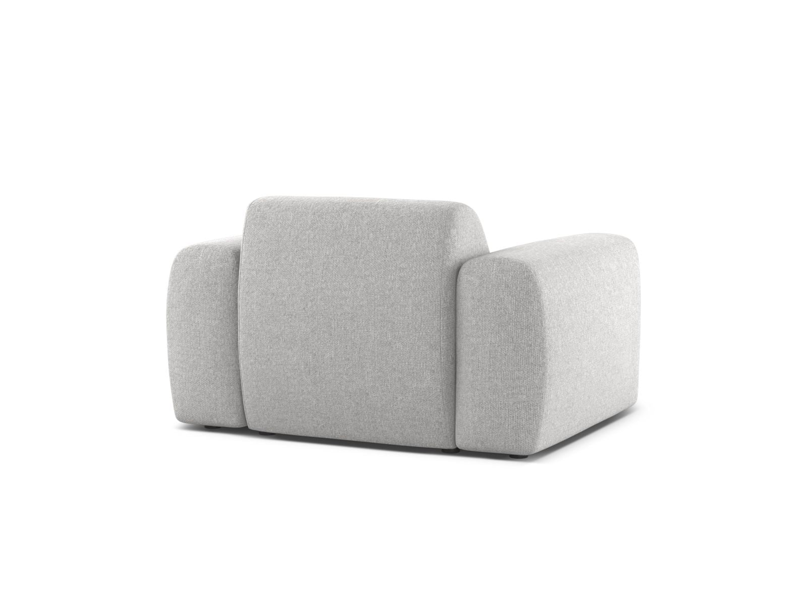 Eleganter 1-Sitzer Sessel Molino in Silver-Eden, ideal für entspannte Stunden und geschmackvolle Wohnräume, von Micadoni.
