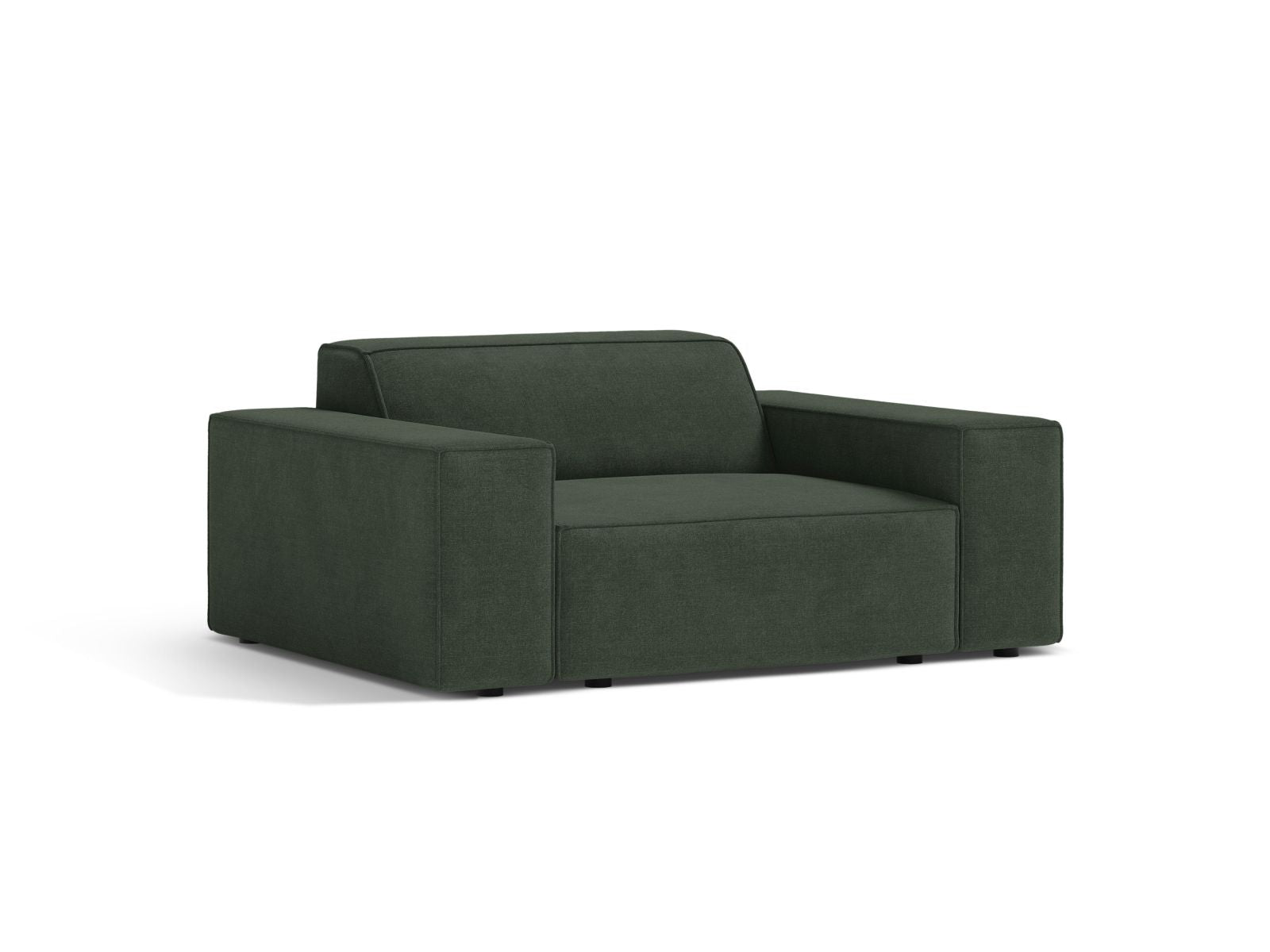 Eleganter 1-Sitzer Sessel Jodie in einem stilvollen Moss Green, ideal für moderne Wohnräume, von Micadoni.