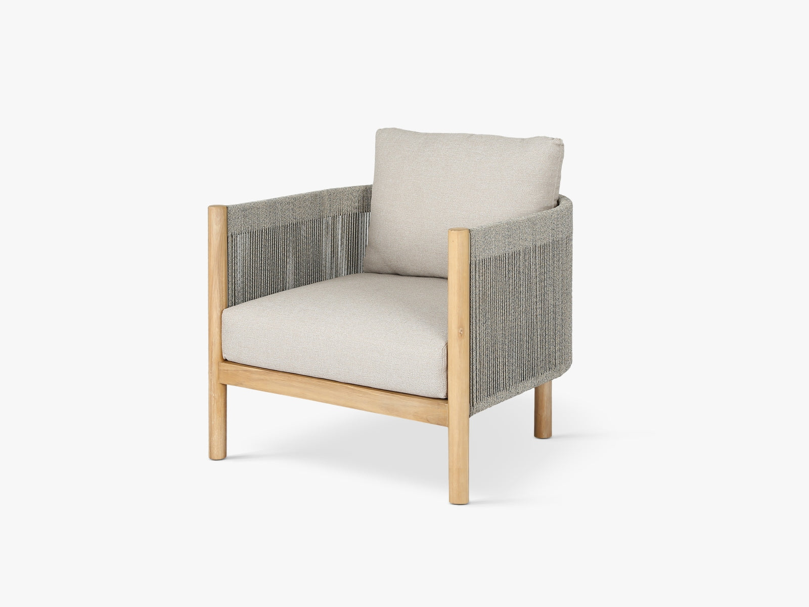 Eleganter Outdoor Sessel Majorelle 1-Sitzer in stilvollem Design, ideal für entspannte Stunden im Freien. Maße: 75x78x67 cm.