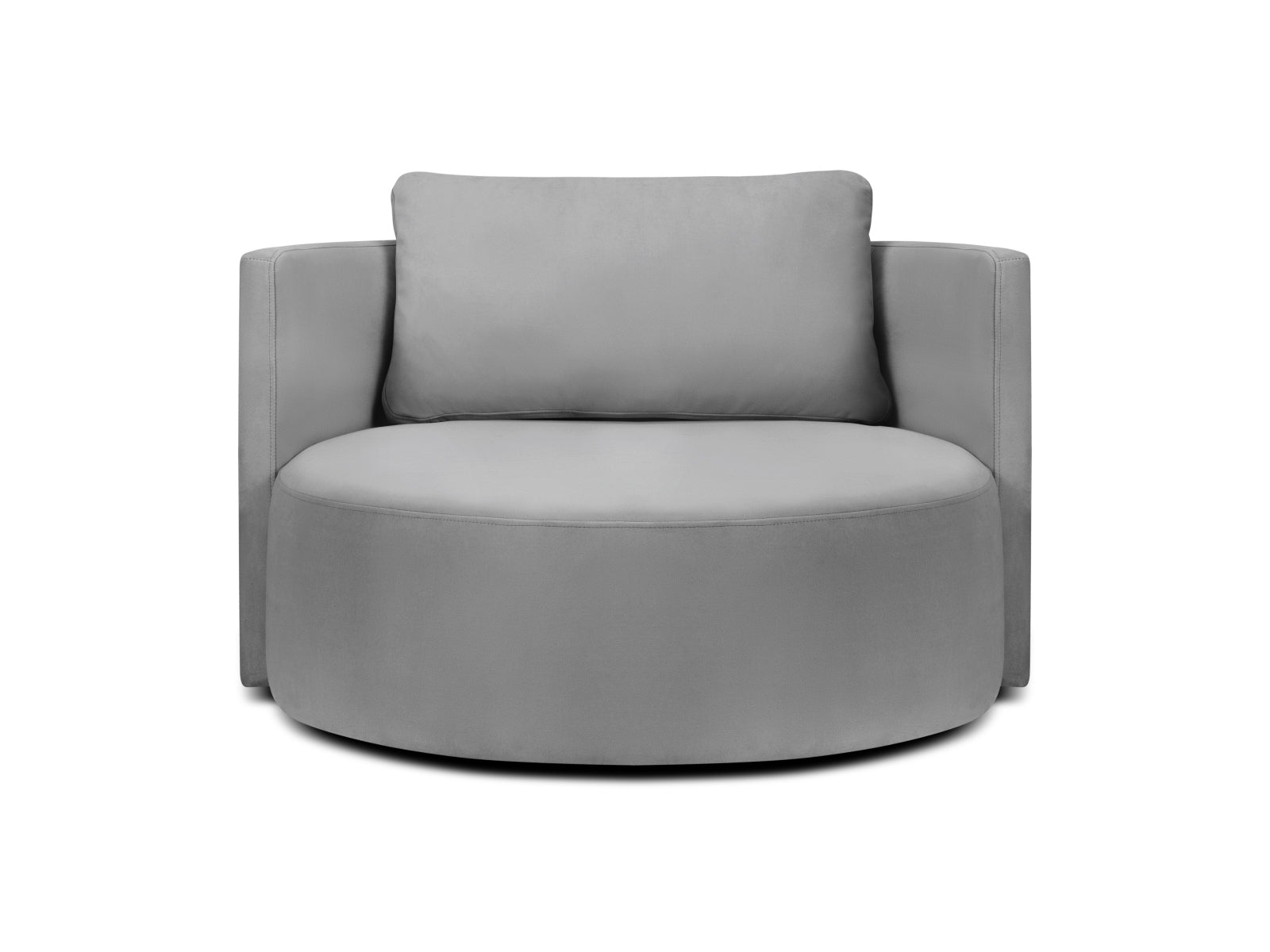 Bliss Swivel Velour Armchair 1 Sitzer in Grey präsentiert im Onlineshop von KAQTU Design AG. Sessel ist von Micadoni