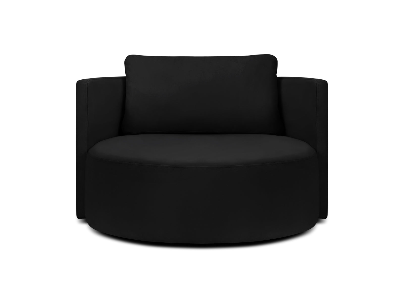 Bliss Swivel Velour Armchair 1 Sitzer in Black präsentiert im Onlineshop von KAQTU Design AG. Sessel ist von Micadoni