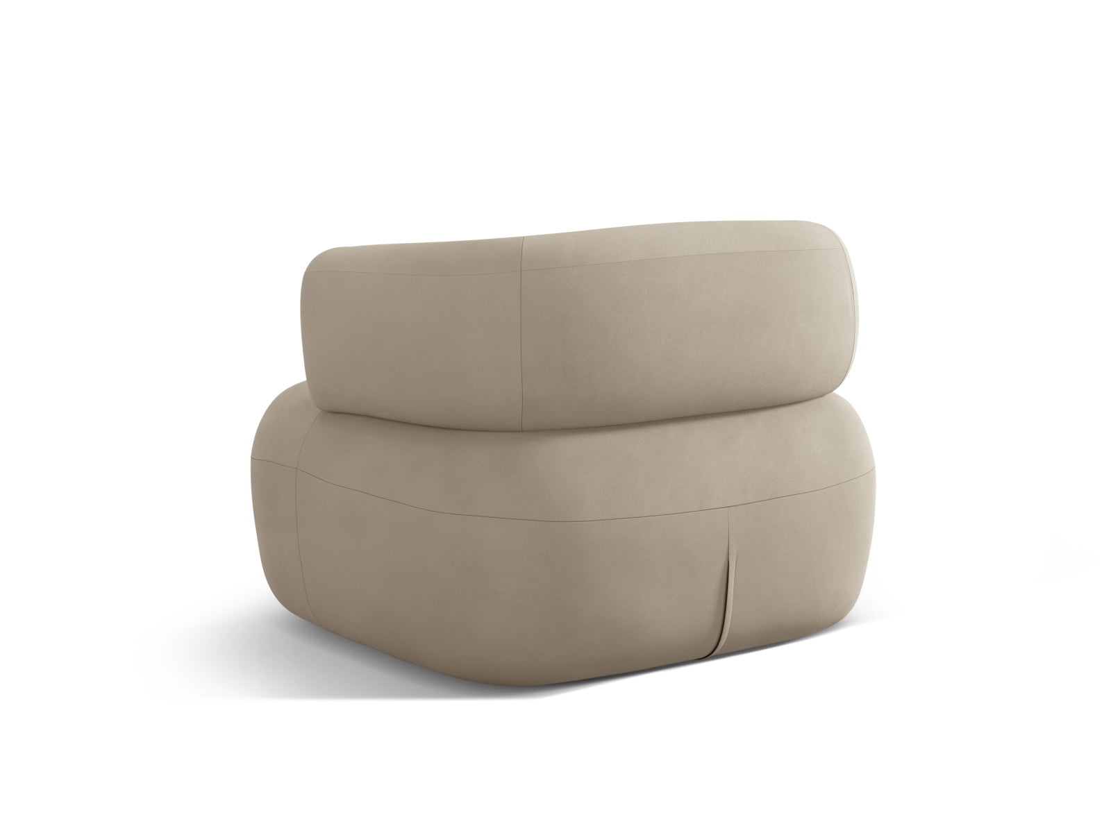 Jenny Velour Sessel 1 Sitz in Beige präsentiert im Onlineshop von KAQTU Design AG. Sessel ist von Micadoni
