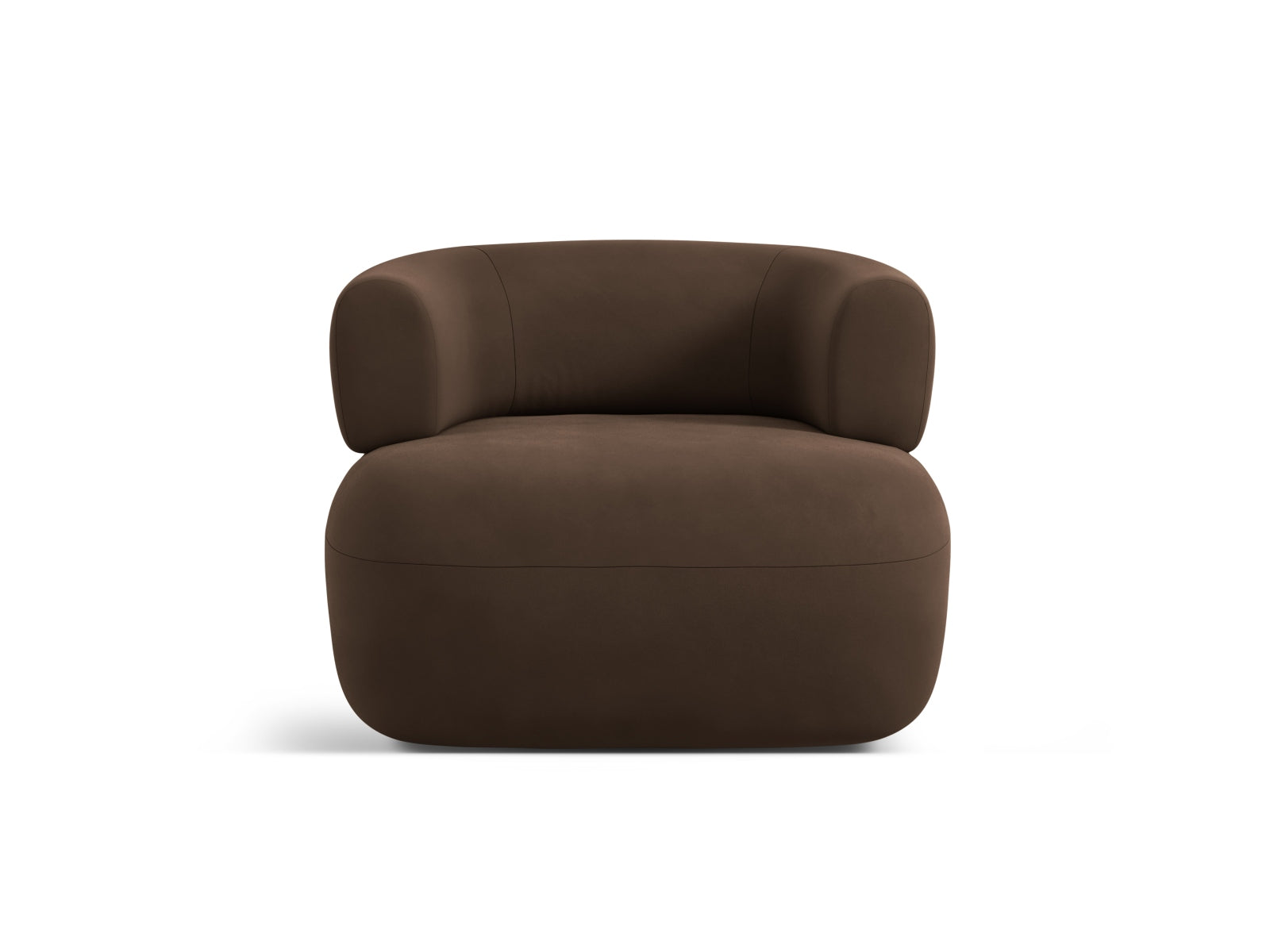 Jenny Velour Sessel 1 Sitz in Chocolate präsentiert im Onlineshop von KAQTU Design AG. Sessel ist von Micadoni