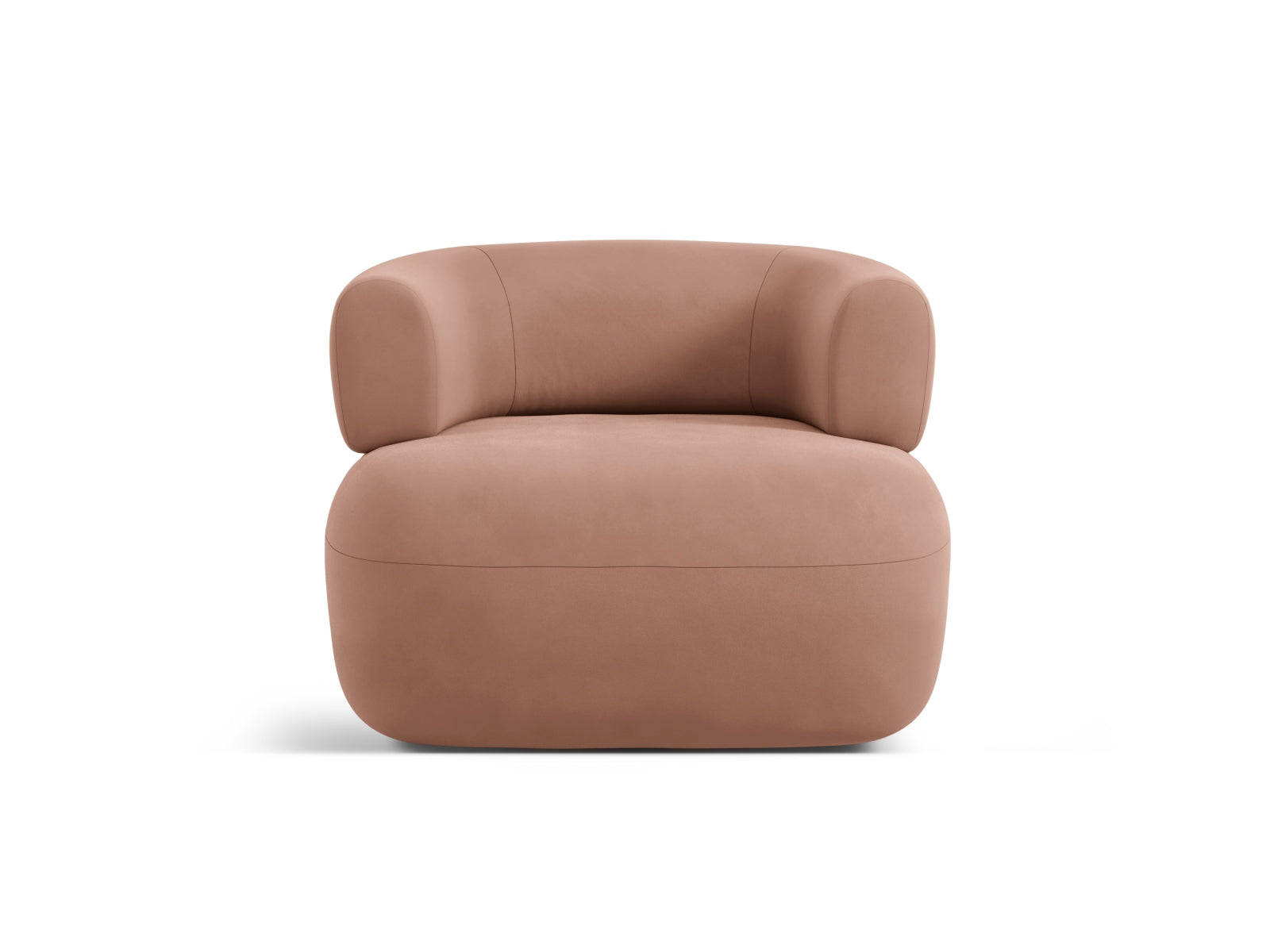 Jenny Velour Sessel 1 Sitz in Terracotta-Salvador präsentiert im Onlineshop von KAQTU Design AG. Sessel ist von Micadoni
