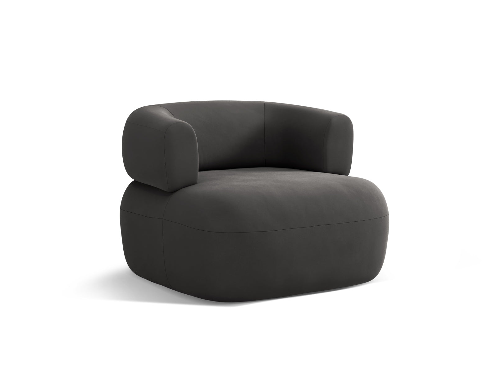Jenny Velour Sessel 1 Sitz in Dark Grey präsentiert im Onlineshop von KAQTU Design AG. Sessel ist von Micadoni