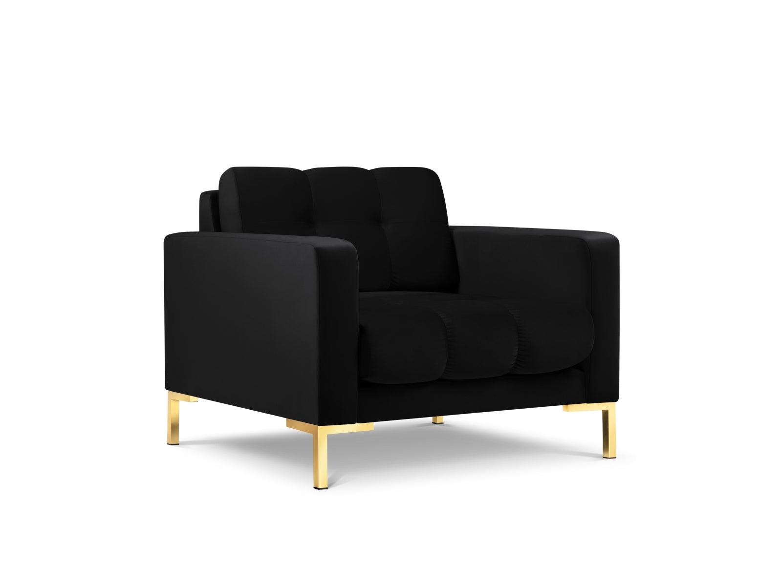 Mamaia Velour Sessel 1 Sitz in Black/Gold präsentiert im Onlineshop von KAQTU Design AG. Sessel ist von Micadoni