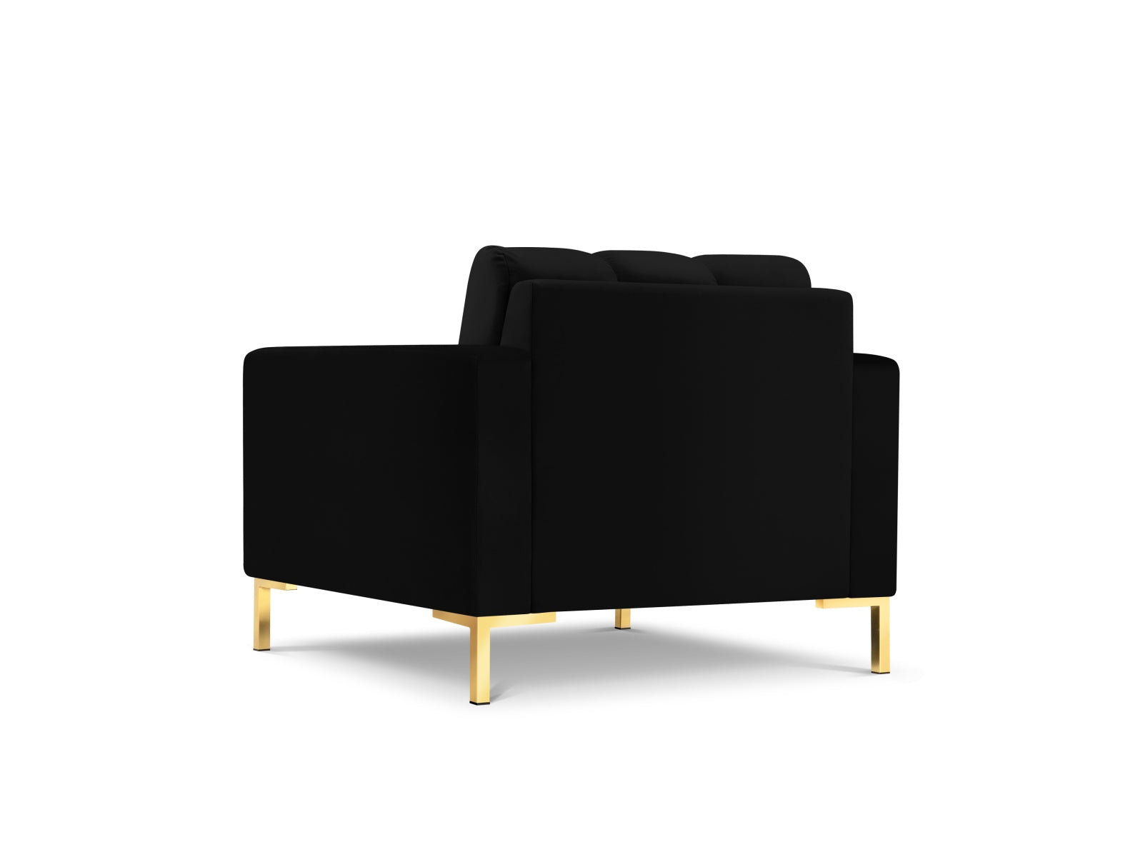 Mamaia Velour Sessel 1 Sitz in Black/Gold präsentiert im Onlineshop von KAQTU Design AG. Sessel ist von Micadoni