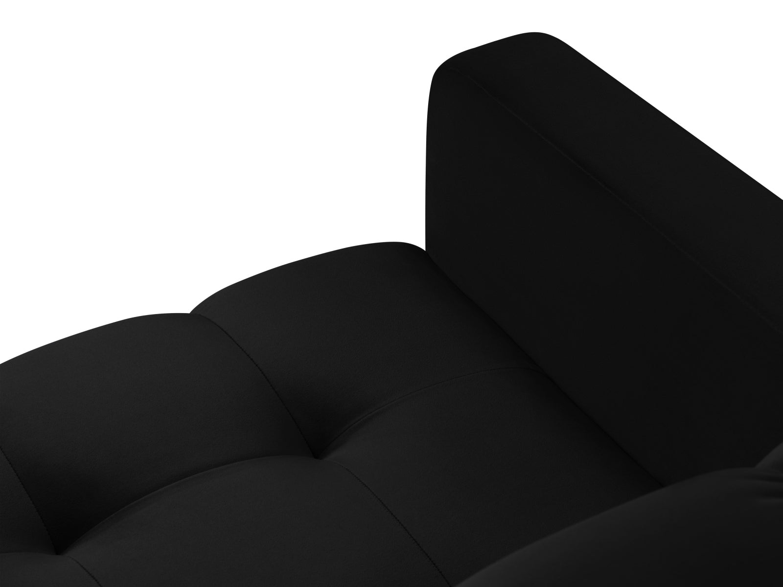 Mamaia Velour Sessel 1 Sitz in Black/Gold präsentiert im Onlineshop von KAQTU Design AG. Sessel ist von Micadoni