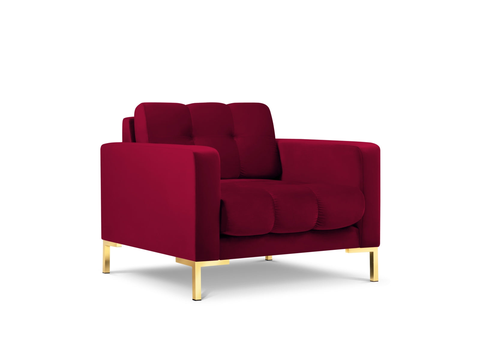 Mamaia Velour Sessel 1 Sitz in Red/Gold präsentiert im Onlineshop von KAQTU Design AG. Sessel ist von Micadoni