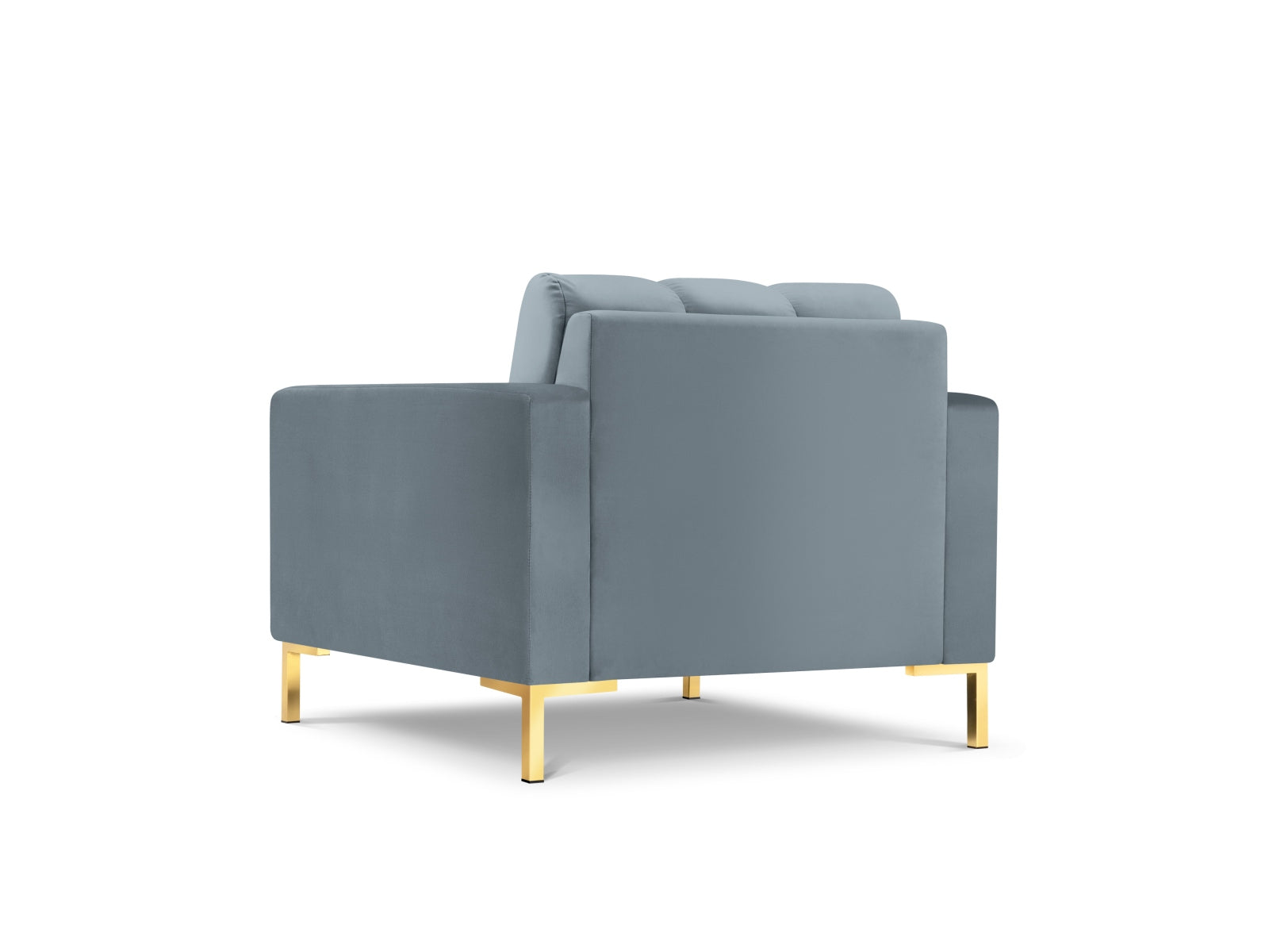 Mamaia Velour Sessel 1 Sitz in Light Blue/Gold präsentiert im Onlineshop von KAQTU Design AG. Sessel ist von Micadoni