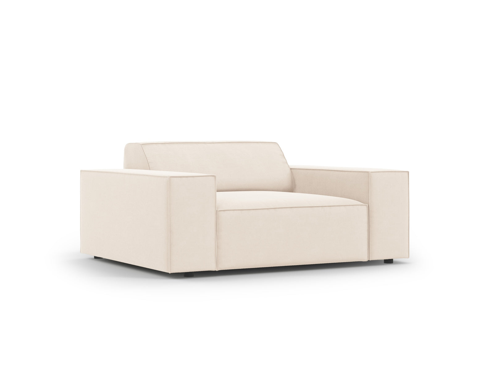 Jodie Velour Sessel 1 Sitz in Light Beige präsentiert im Onlineshop von KAQTU Design AG. Sessel ist von Micadoni