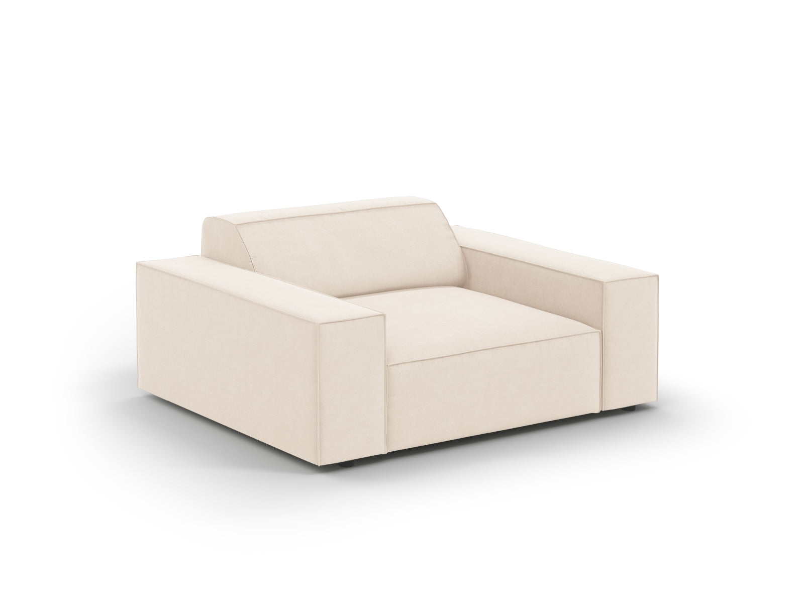 Stilvoller Jodie Velour Sessel 1 Sitz von Micadoni. Hochwertige Verarbeitung, pflegeleicht und perfekt für jedes Zuhause. Komfort trifft Eleganz!