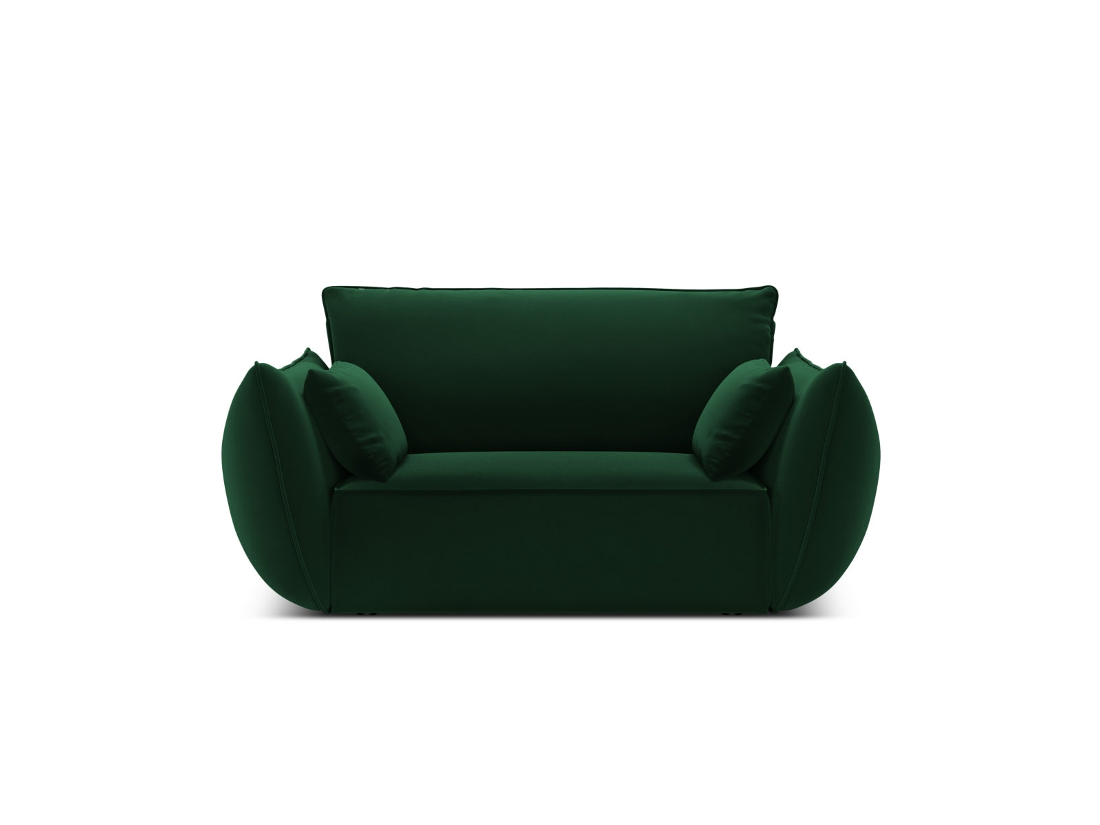 Kaelle Velour Sessel 1 Sitz in Bottle Green präsentiert im Onlineshop von KAQTU Design AG. Sessel ist von Micadoni