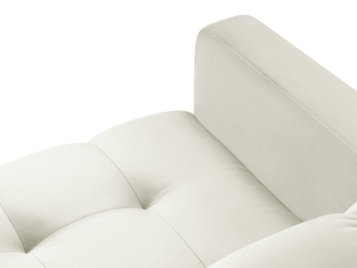 Mamaia Velour Sessel 1 Sitz in Light Beige/Schwarz-Bluvel präsentiert im Onlineshop von KAQTU Design AG. Sessel ist von Micadoni