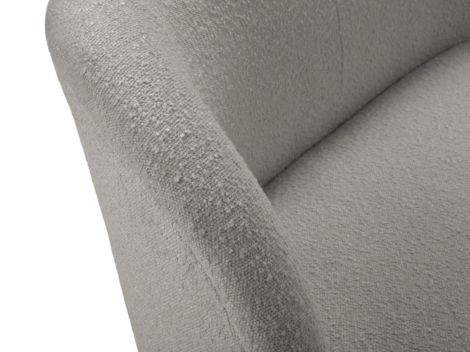 Saamit Boucle Armchair 1 Sitzer in Grey präsentiert im Onlineshop von KAQTU Design AG. Sessel ist von Micadoni