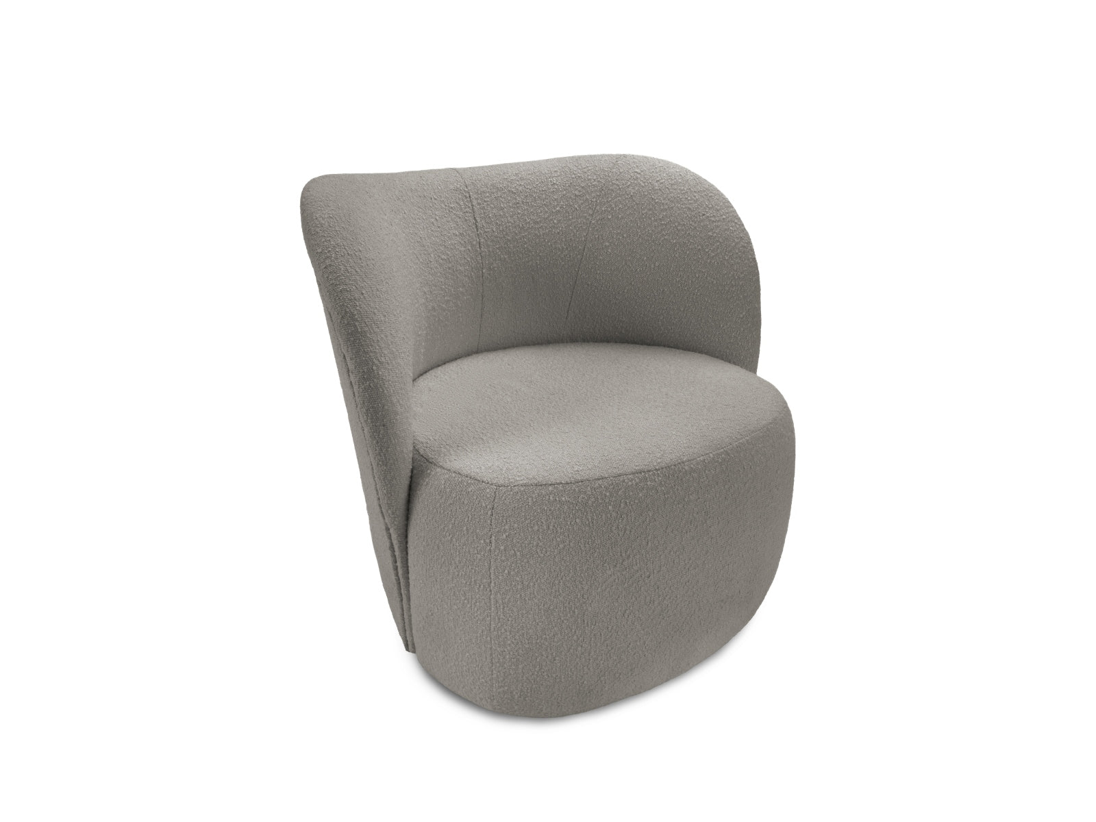 Saamit Boucle Armchair 1 Sitzer in Grey präsentiert im Onlineshop von KAQTU Design AG. Sessel ist von Micadoni