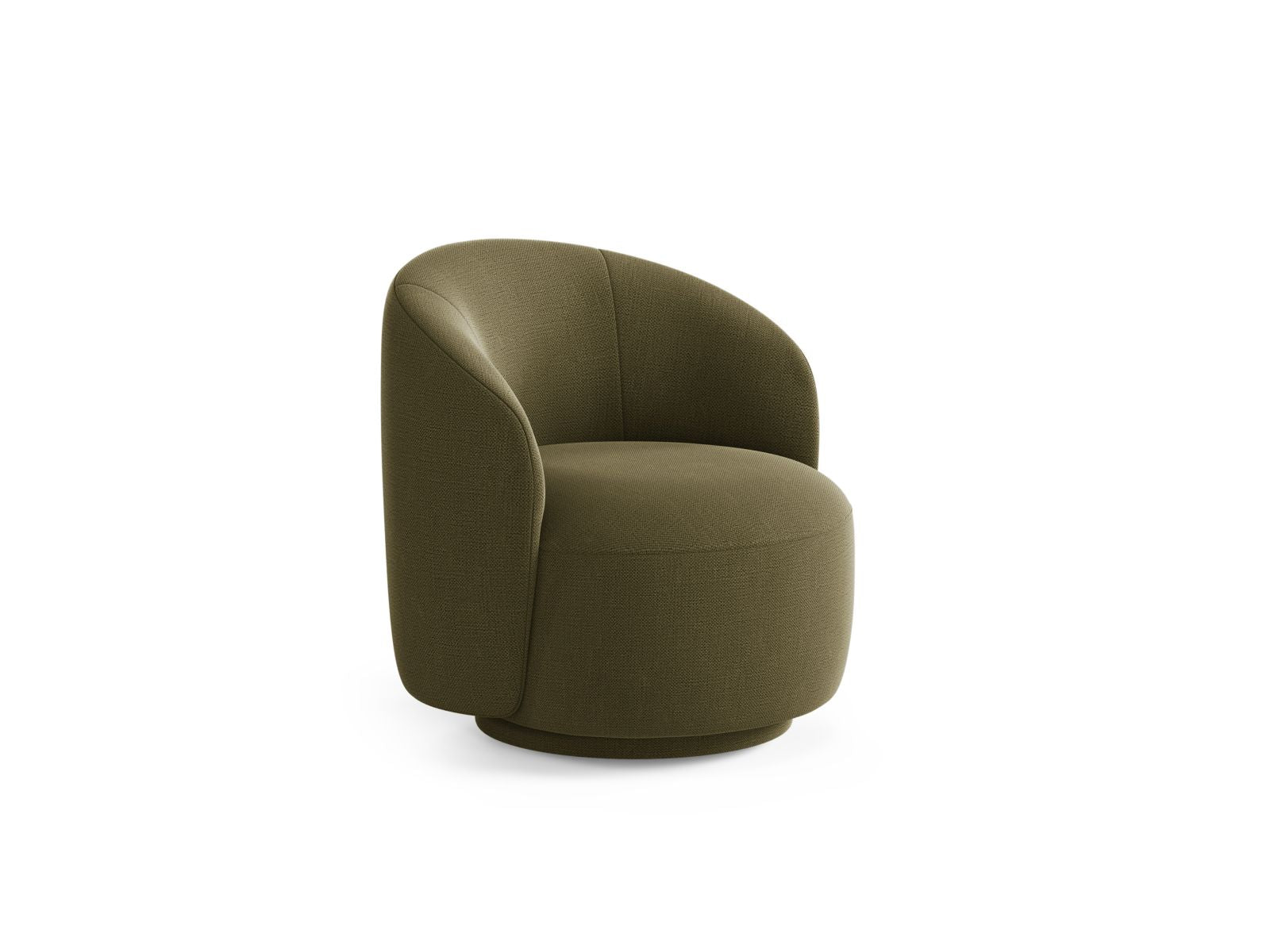 Eleganter Drehsessel Letizia in stilvollem Grün, ideal für modernes Wohndesign. Hochwertige Verarbeitung von Micadoni.
