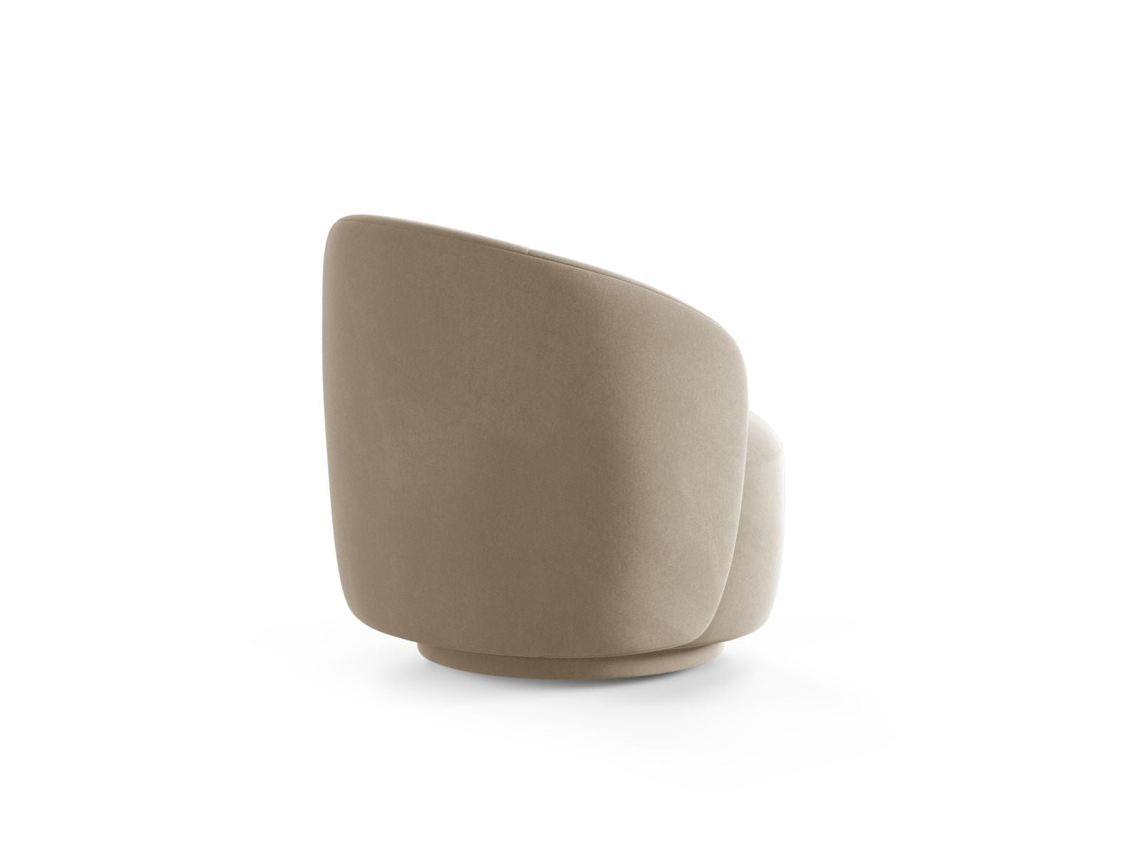 Eleganter Drehsessel Letizia in sanftem Beige, ideal für entspannte Stunden und stilvolle Akzente in jedem Raum.