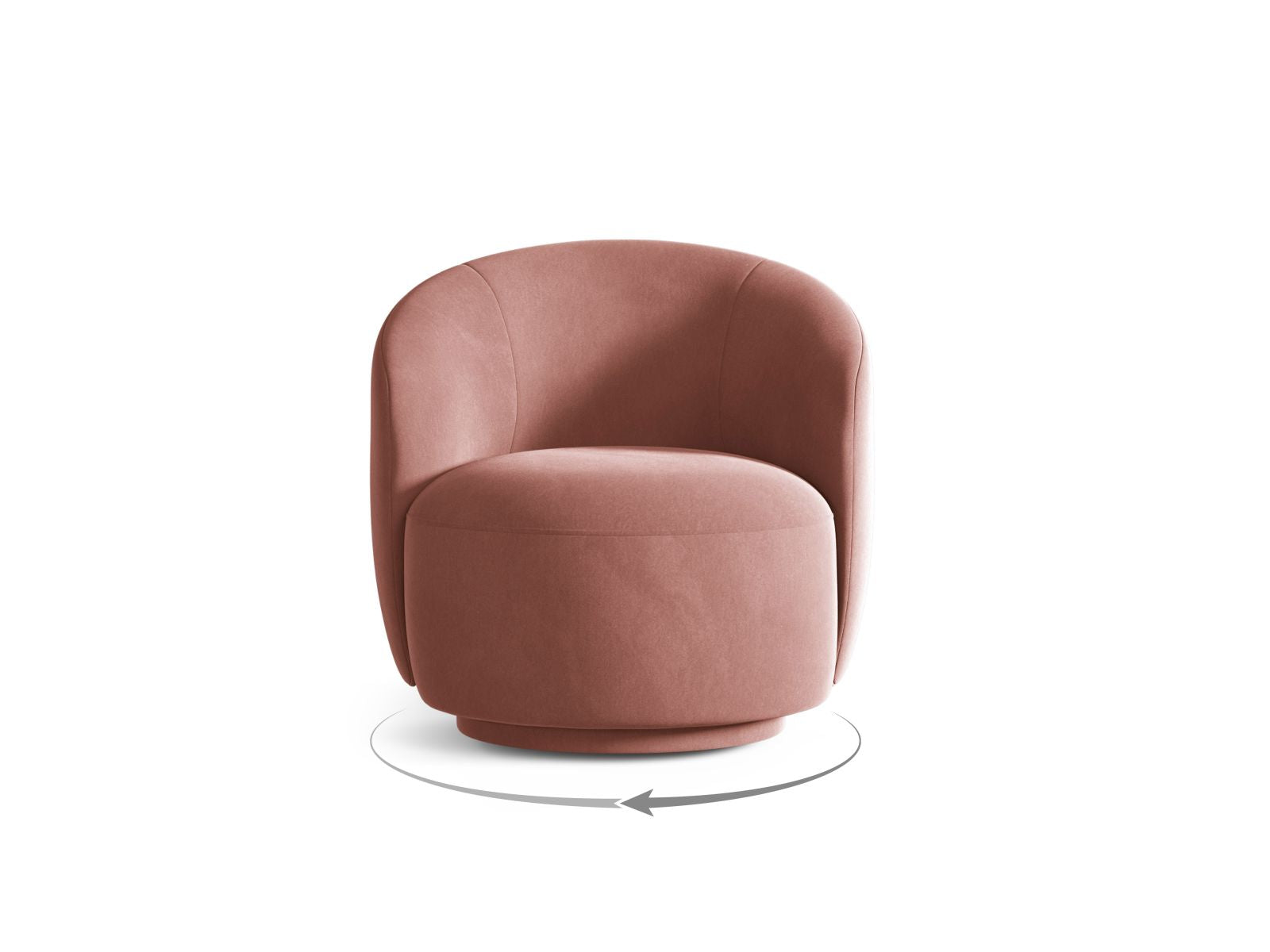 Drehsessel Letizia in Flamingo-Casino präsentiert im Onlineshop von KAQTU Design AG. Drehsessel ist von Micadoni