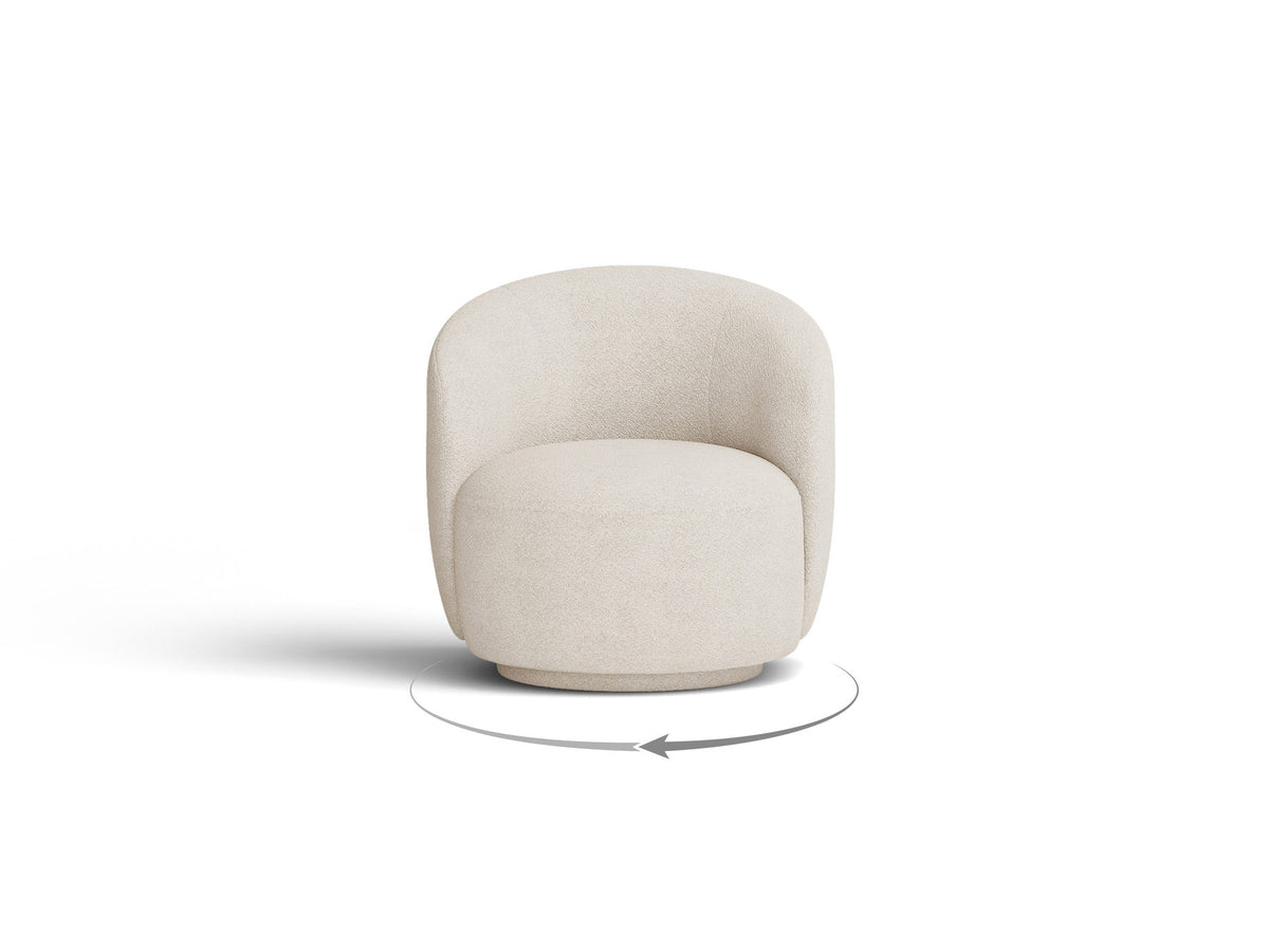Drehsessel Letizia in Ivory-CORAL präsentiert im Onlineshop von KAQTU Design AG. Drehsessel ist von Micadoni