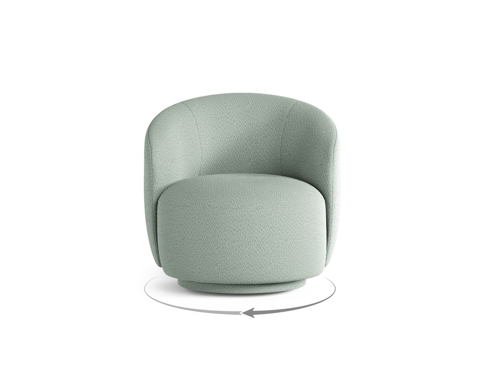 Drehsessel Letizia in Mint-CORAL präsentiert im Onlineshop von KAQTU Design AG. Drehsessel ist von Micadoni