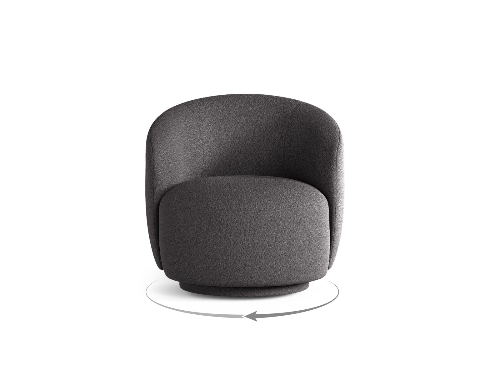 Drehsessel Letizia in Graphite-CORAL präsentiert im Onlineshop von KAQTU Design AG. Drehsessel ist von Micadoni