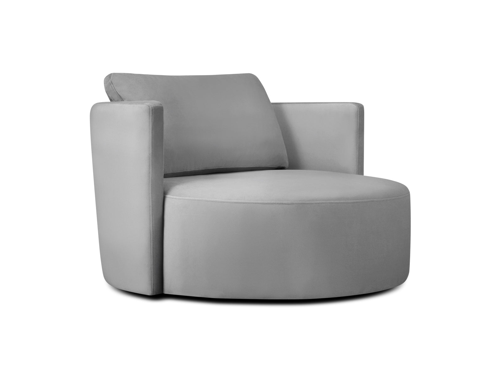 Bliss Swivel Velour Armchair XL 1.5 Sitzer in Grey präsentiert im Onlineshop von KAQTU Design AG. Sessel ist von Micadoni