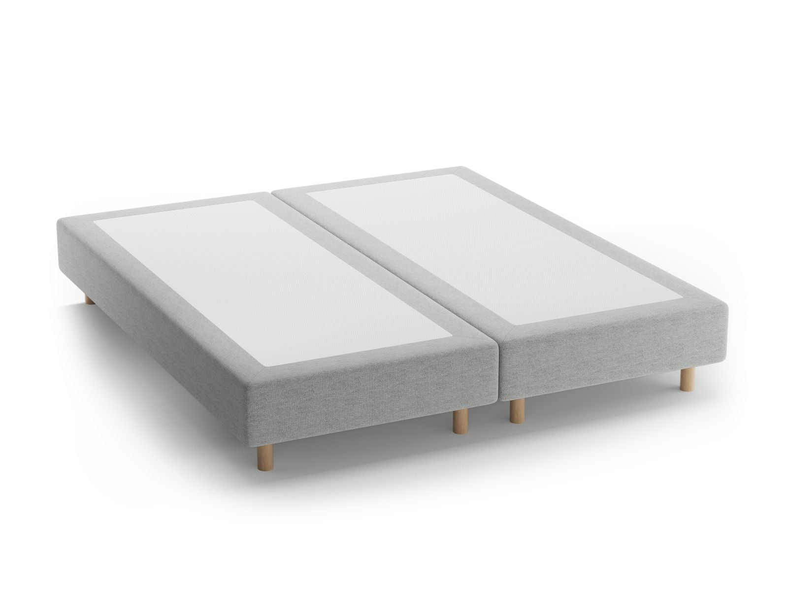 Bettgestell Whale 140cm in Light Grey-Babel präsentiert im Onlineshop von KAQTU Design AG. Bettgestell ist von Micadoni