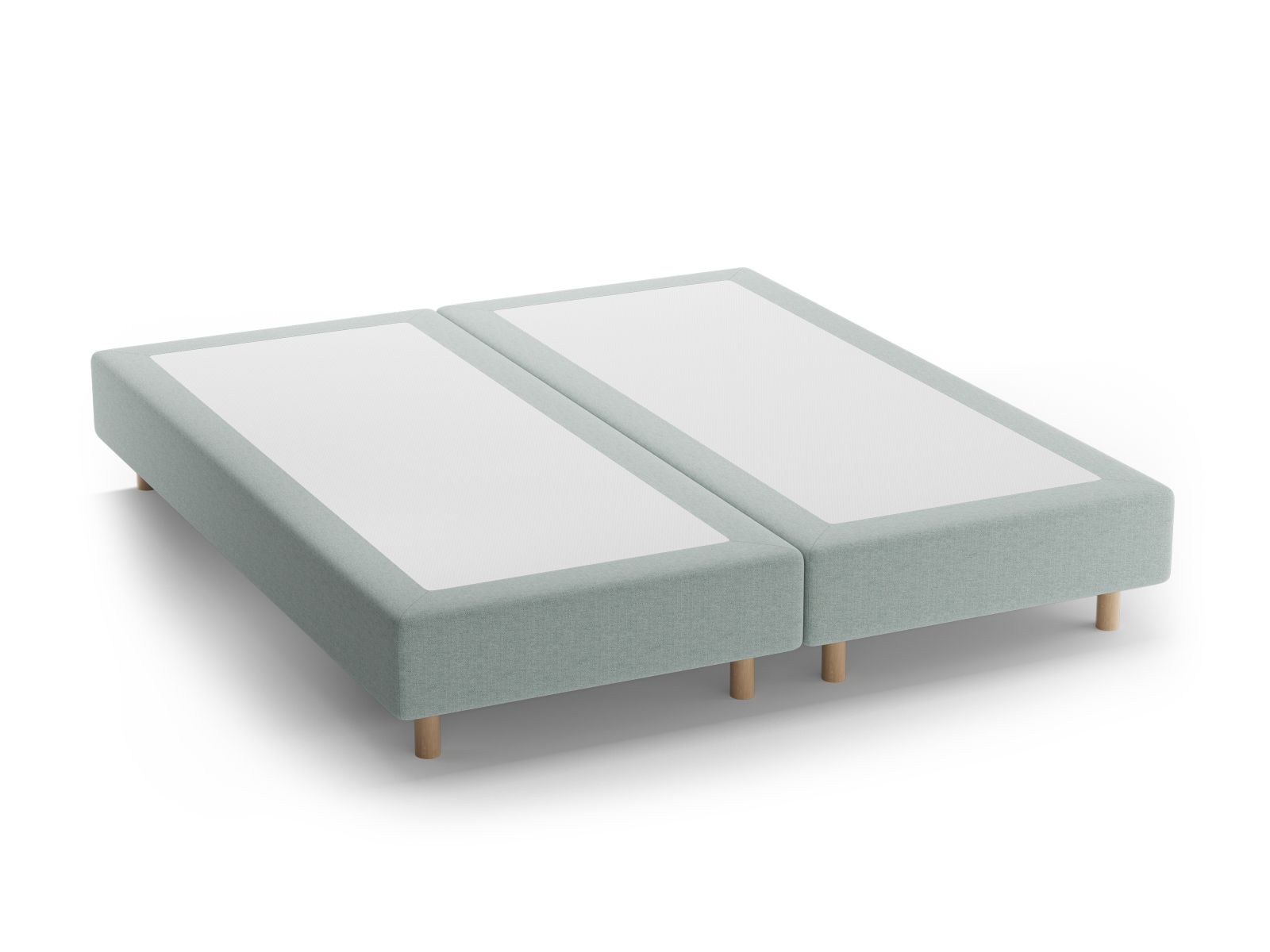 Bettgestell Whale 140cm in Mint-Babel präsentiert im Onlineshop von KAQTU Design AG. Bettgestell ist von Micadoni