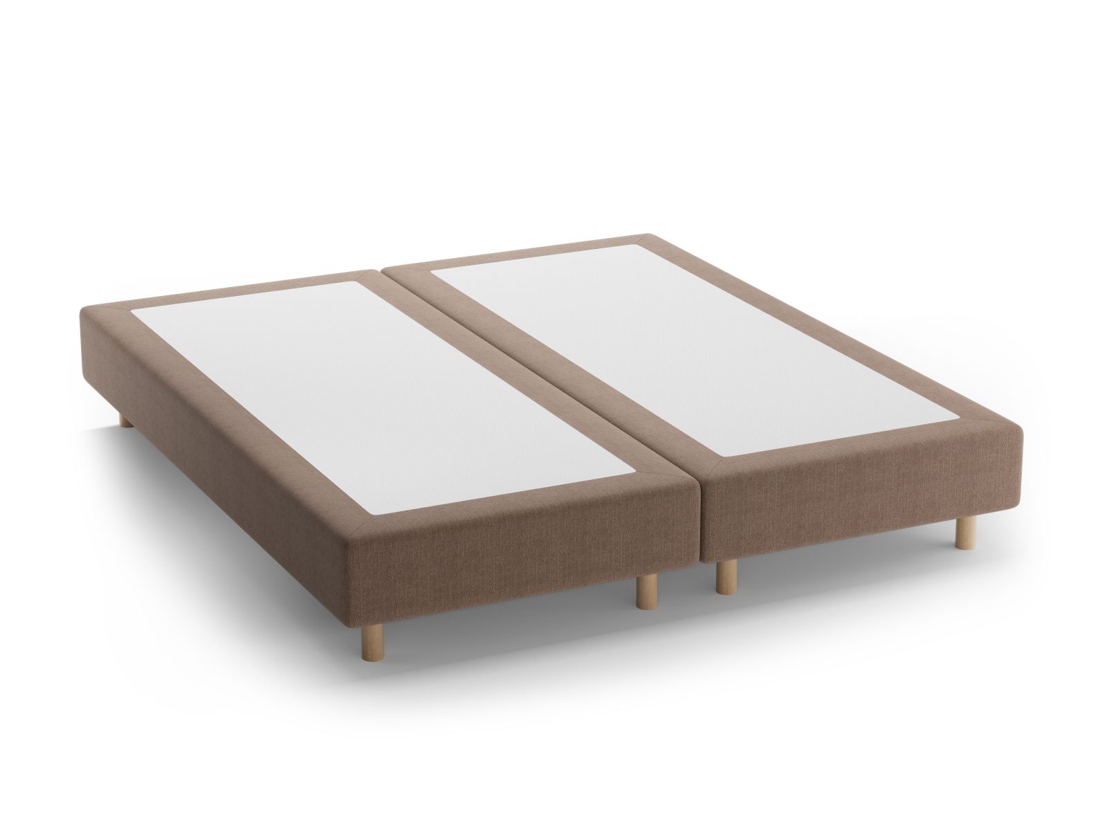 Bettgestell Whale 140cm in Light Brown-Babel präsentiert im Onlineshop von KAQTU Design AG. Bettgestell ist von Micadoni