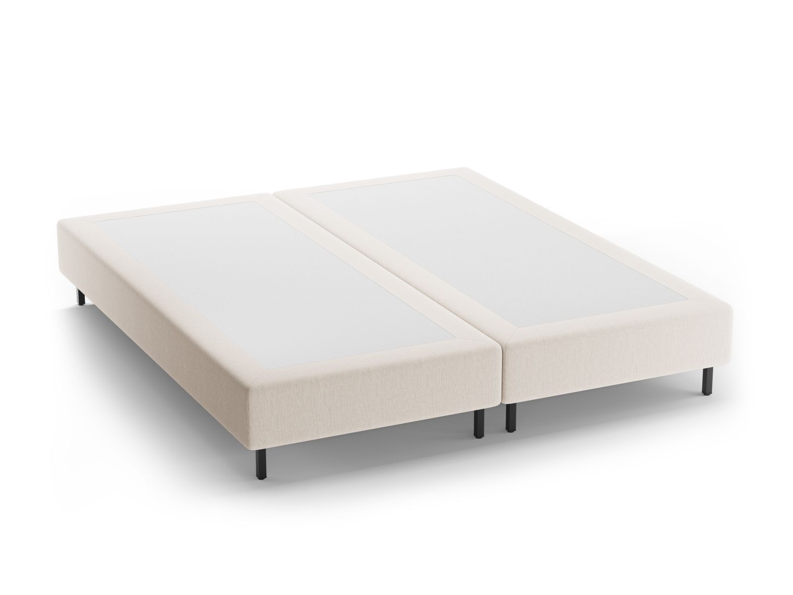 Bettgestell Whale 140cm in White-Babel präsentiert im Onlineshop von KAQTU Design AG. Bettgestell ist von Micadoni