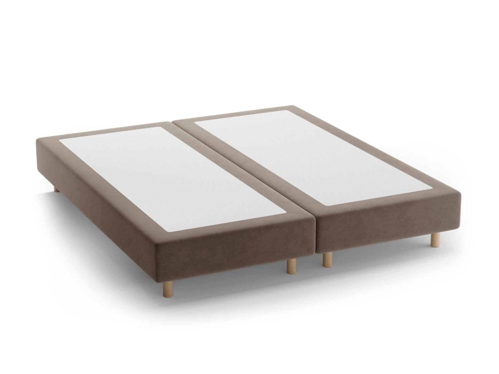 Bettgestell Whale 140cm in Warm grey-Paris präsentiert im Onlineshop von KAQTU Design AG. Bettgestell ist von Micadoni