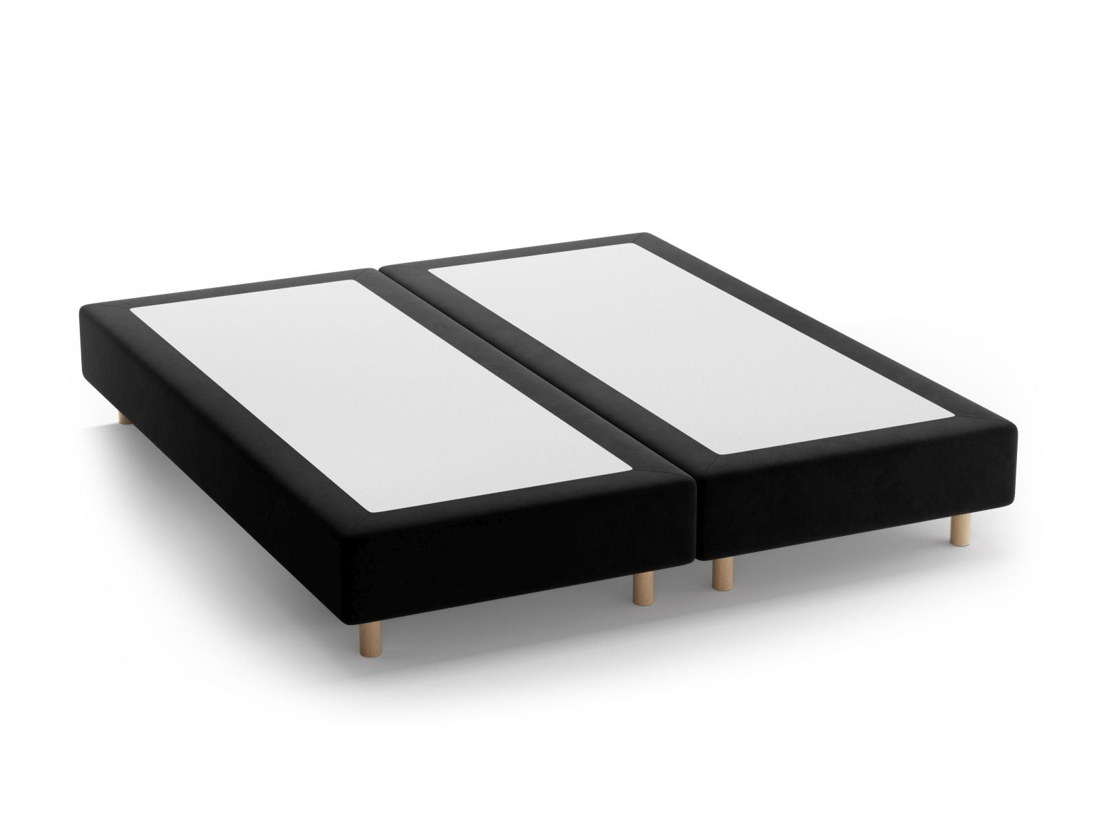 Bettgestell Whale 140cm in Black-Paris präsentiert im Onlineshop von KAQTU Design AG. Bettgestell ist von Micadoni