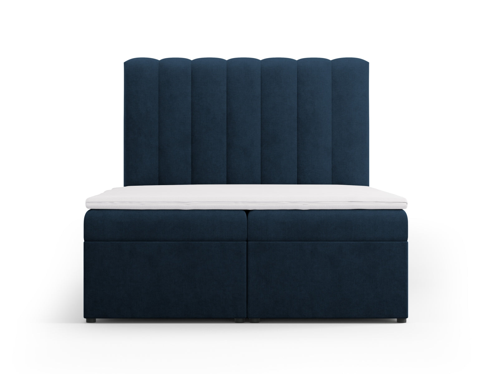 Kelp Boxspring Bett Set: Headboard + Box Springs/Matratze + Matratze Topper  in Royal Blue präsentiert im Onlineshop von KAQTU Design AG. Bett ist von Micadoni