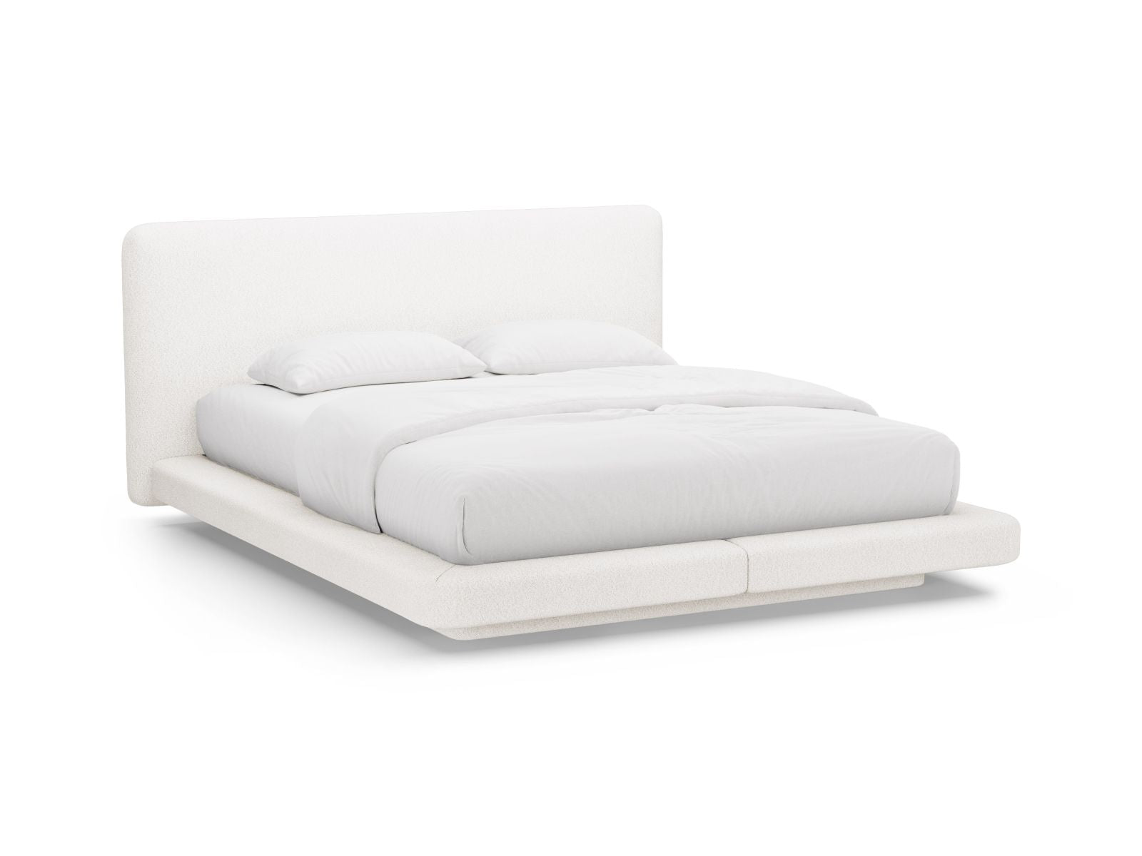 Linea Bett mit Kopfteil 160cm in White-Baloo präsentiert im Onlineshop von KAQTU Design AG. Bett ist von Micadoni