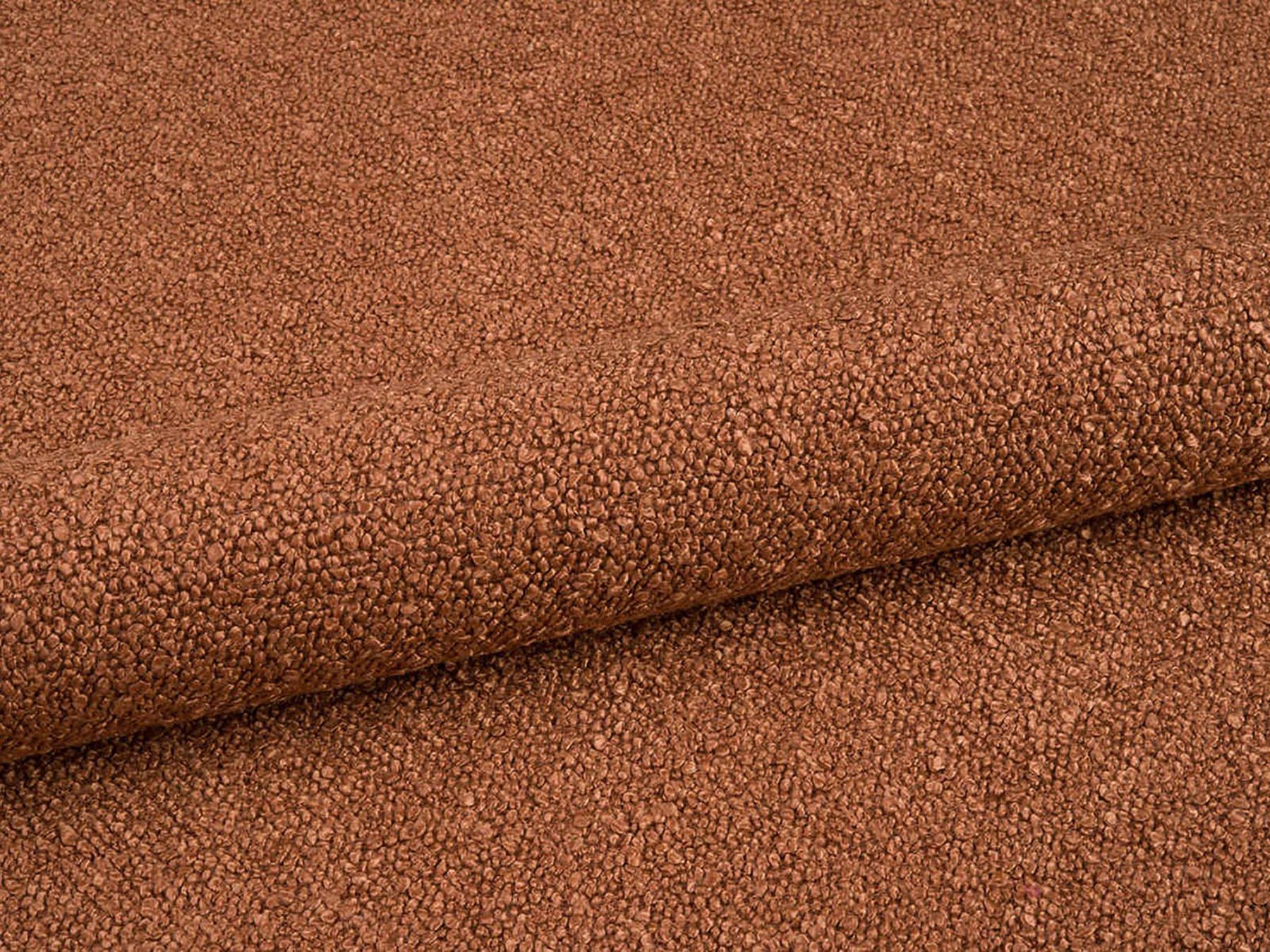 Stilvolles Linea Bett mit 160 cm hohem Kopfteil in warmem Terracotta, perfekt für ein zeitgemäßes und gemütliches Schlafzimmer von Micadoni.