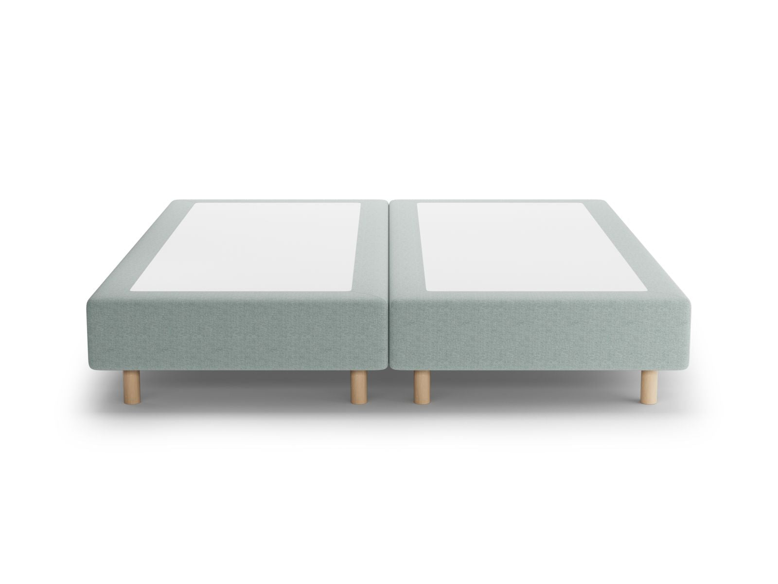 Modernes Bettgestell Whale in zartem Mintgrün, perfekt für ein geschmackvolles Schlafzimmer, erhältlich bei Micadoni.
