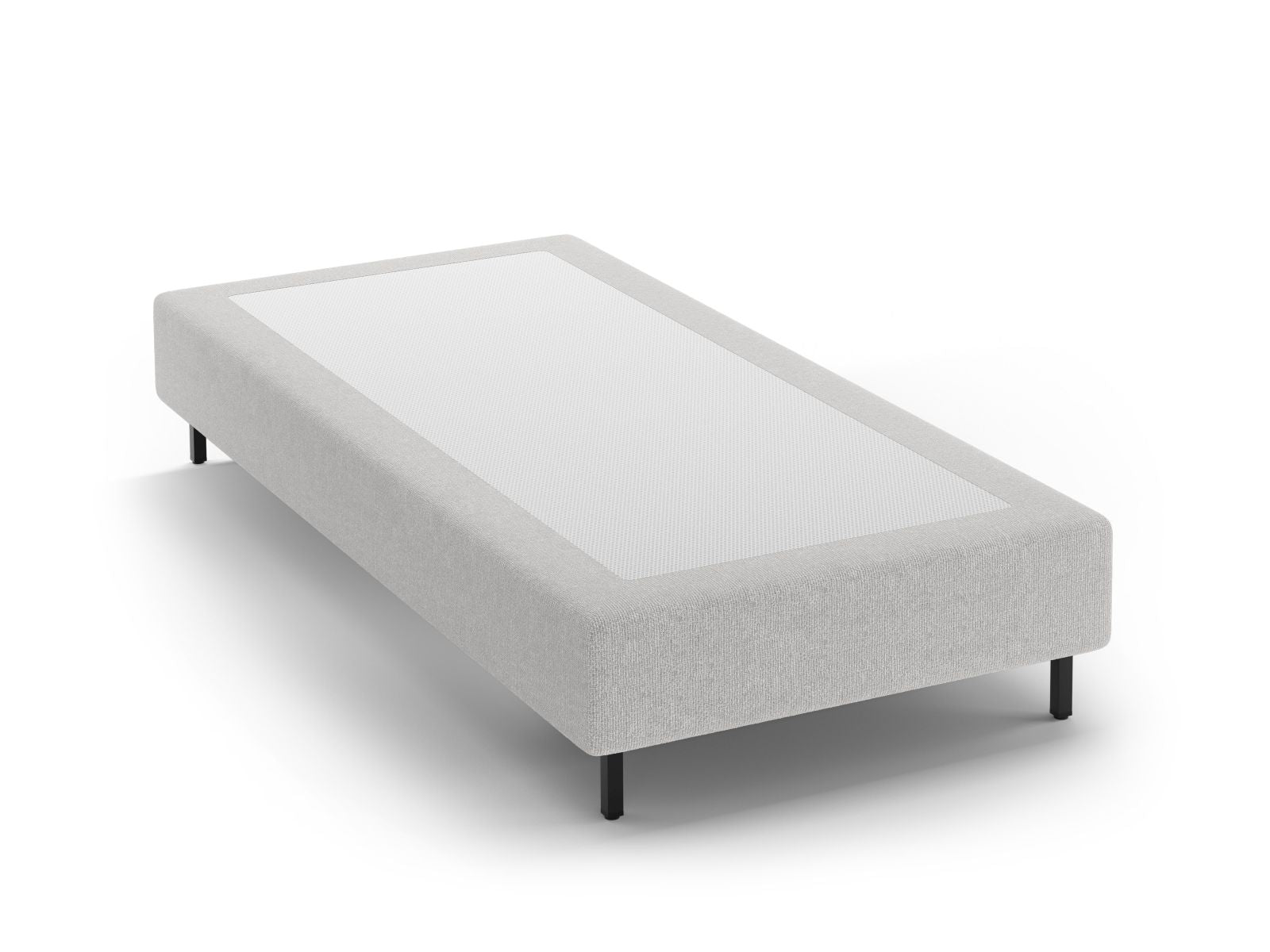 Elegantes Bettgestell Whale 80cm in stilvollem Silber von Micadoni, ideal für ein modernes Schlafzimmer mit zeitgemäßem Flair.