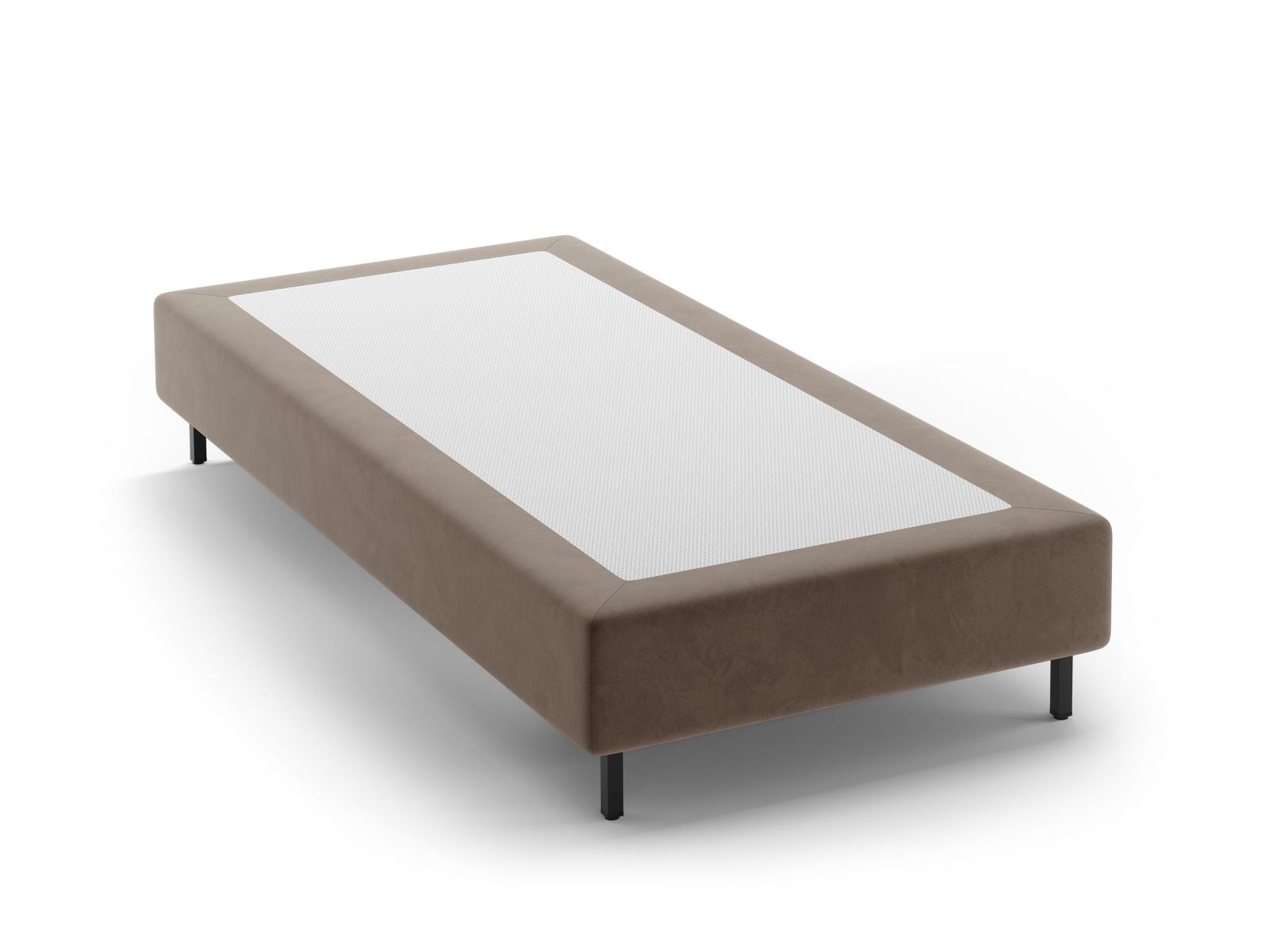 Elegantes Bettgestell Whale in sanftem Grau, 80 cm breit, ideal für stilvolle Schlafzimmer und harmonische Einrichtung.