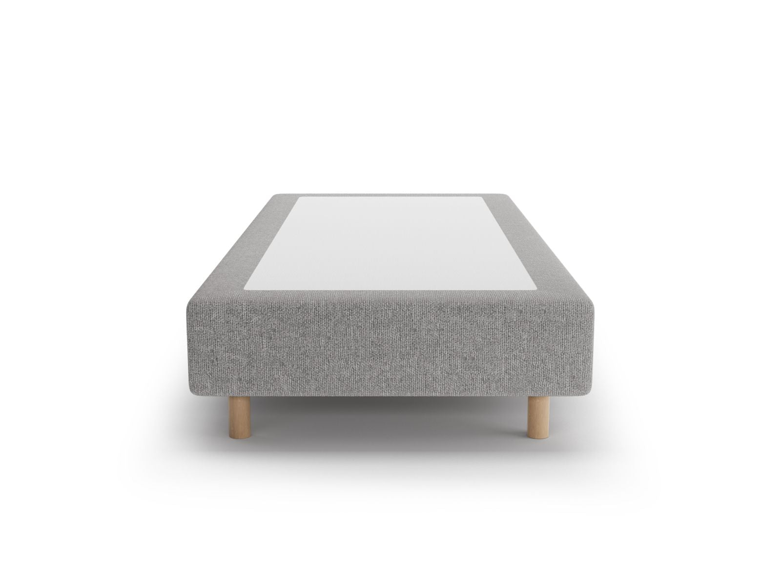Elegantes Bettgestell Whale in sanftem Light Grey, ideal für stilvolle Schlafzimmer, präsentiert von Micadoni.