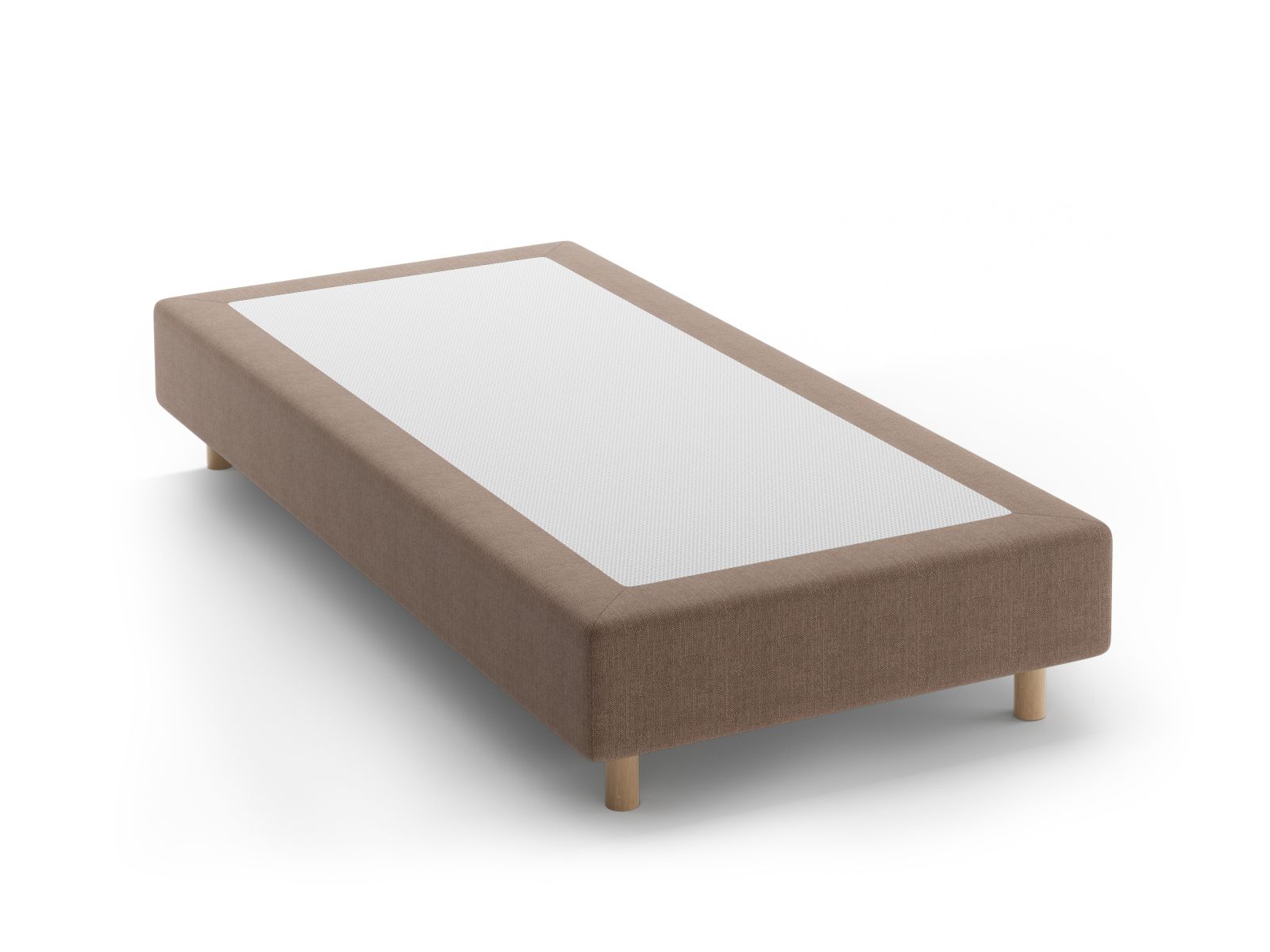 Bettgestell Whale 90cm in Light Brown-Babel präsentiert im Onlineshop von KAQTU Design AG. Bettgestell ist von Micadoni
