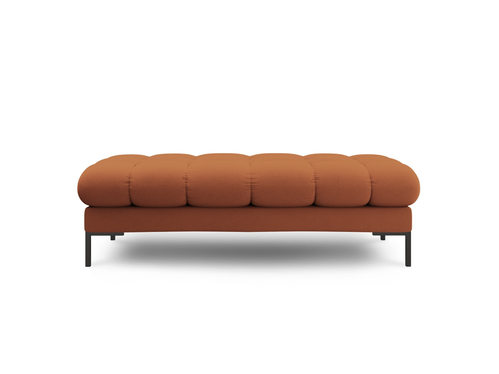 Elegante Mamaia 2-Sitzer-Sitzbank in stilvollem Brick und Schwarz, ideal für moderne Wohnräume und gemütliche Sitzgelegenheiten.