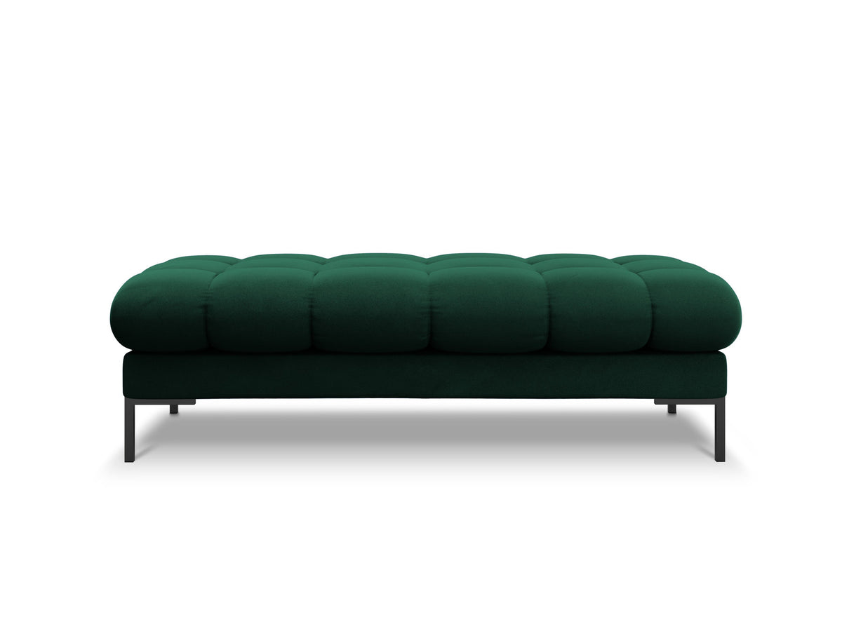Mamaia Velour Bank 2 Sitzer in Bottle Green/Schwarz-Bluvel präsentiert im Onlineshop von KAQTU Design AG. Sitzbank ist von Micadoni