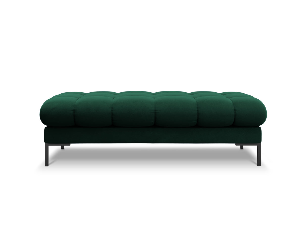 Mamaia Velour Bank 2 Sitzer in Bottle Green/Schwarz-Bluvel präsentiert im Onlineshop von KAQTU Design AG. Sitzbank ist von Micadoni