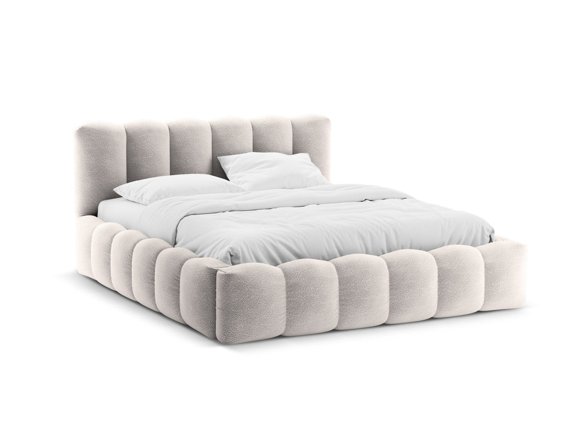 Lupine Bett mit Stauraum und Headboard 140cm in Light Grey-Baloo präsentiert im Onlineshop von KAQTU Design AG. Bett ist von Micadoni