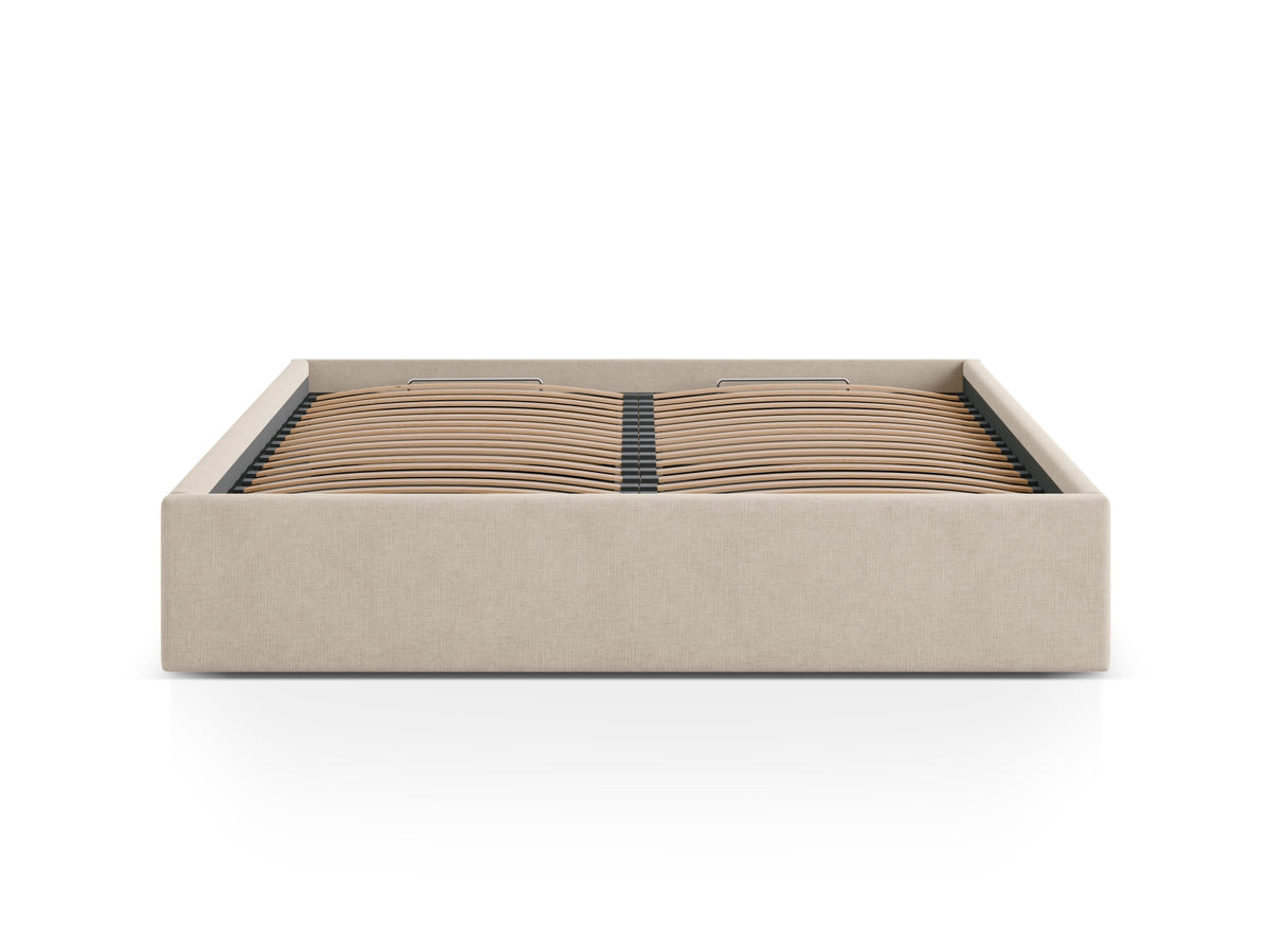 Susan Bett mit Stauraum 140cm in Cappuccino-Moly präsentiert im Onlineshop von KAQTU Design AG. Bett ist von Micadoni