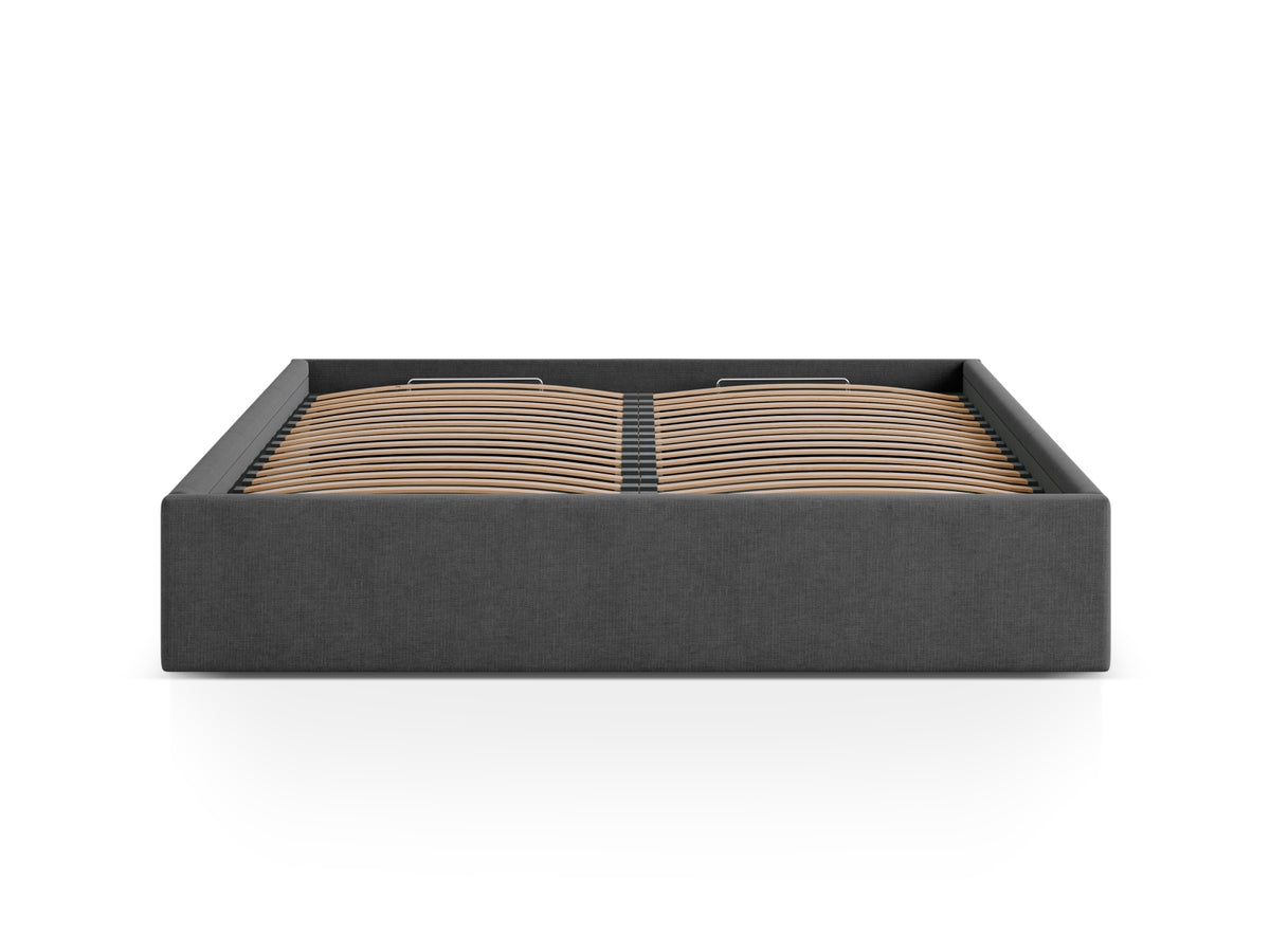 Susan Bett mit Stauraum 140cm in Anthracite-Moly präsentiert im Onlineshop von KAQTU Design AG. Bett ist von Micadoni