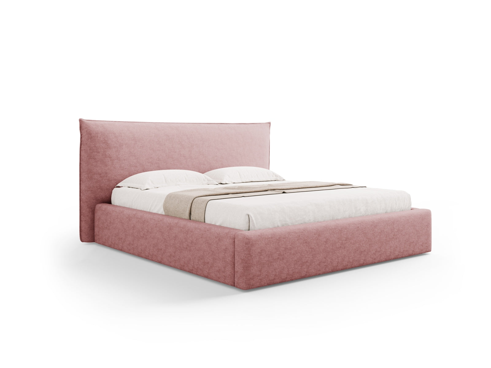 Kaelle Bett mit Stauraum und Headboard  180cm in Pink präsentiert im Onlineshop von KAQTU Design AG. Bett ist von Micadoni