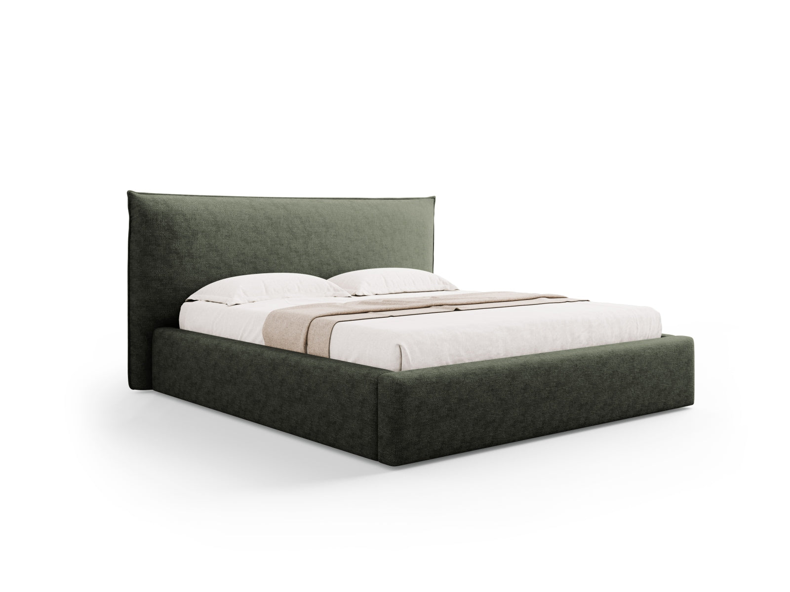 Kaelle Bett mit Stauraum und Headboard  180cm in Green präsentiert im Onlineshop von KAQTU Design AG. Bett ist von Micadoni