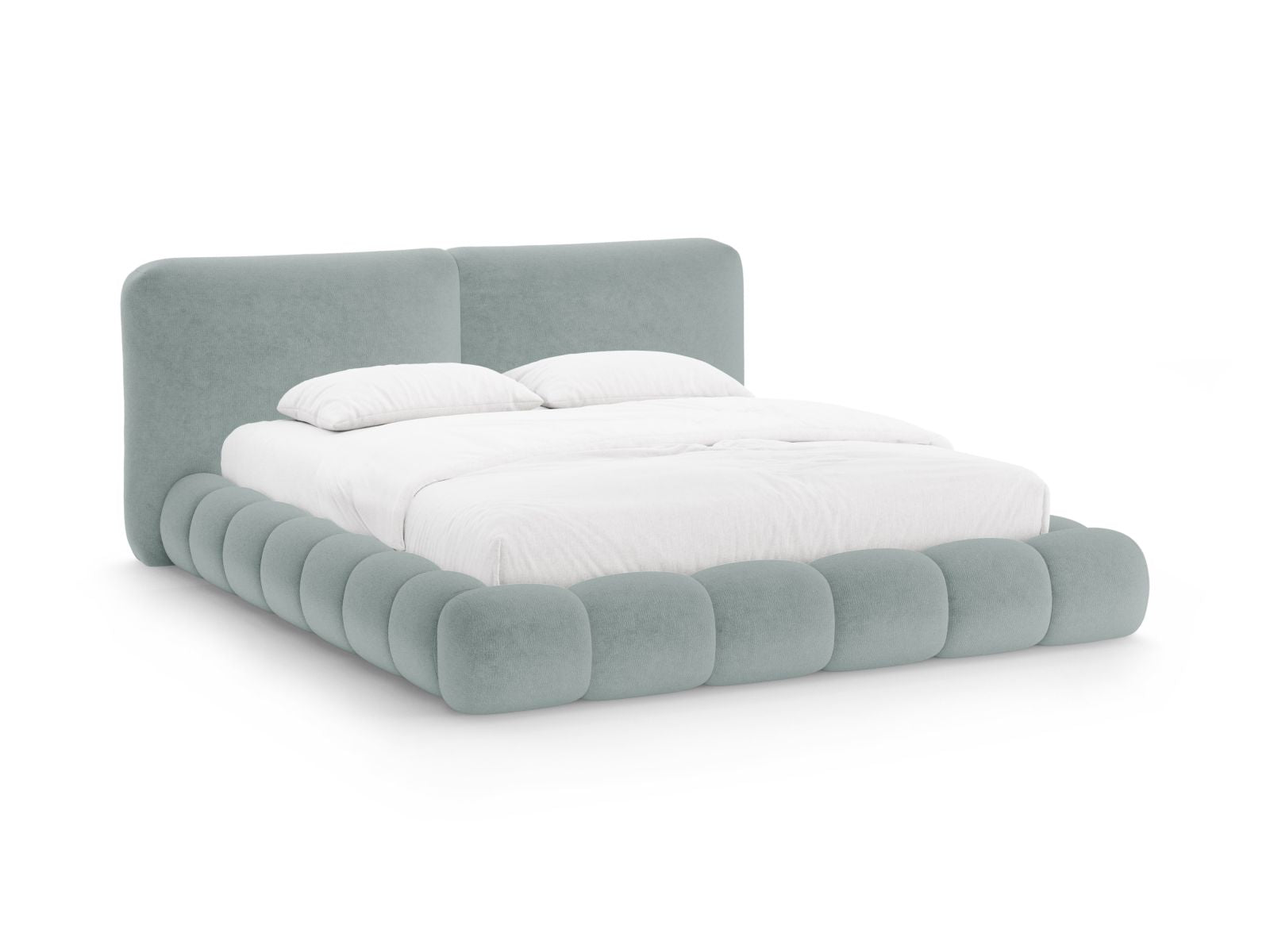 Solange Bett mit Stauraum mit Kopfteil 140cm in Light Blue-Perfect Harmony präsentiert im Onlineshop von KAQTU Design AG. Bett ist von Micadoni